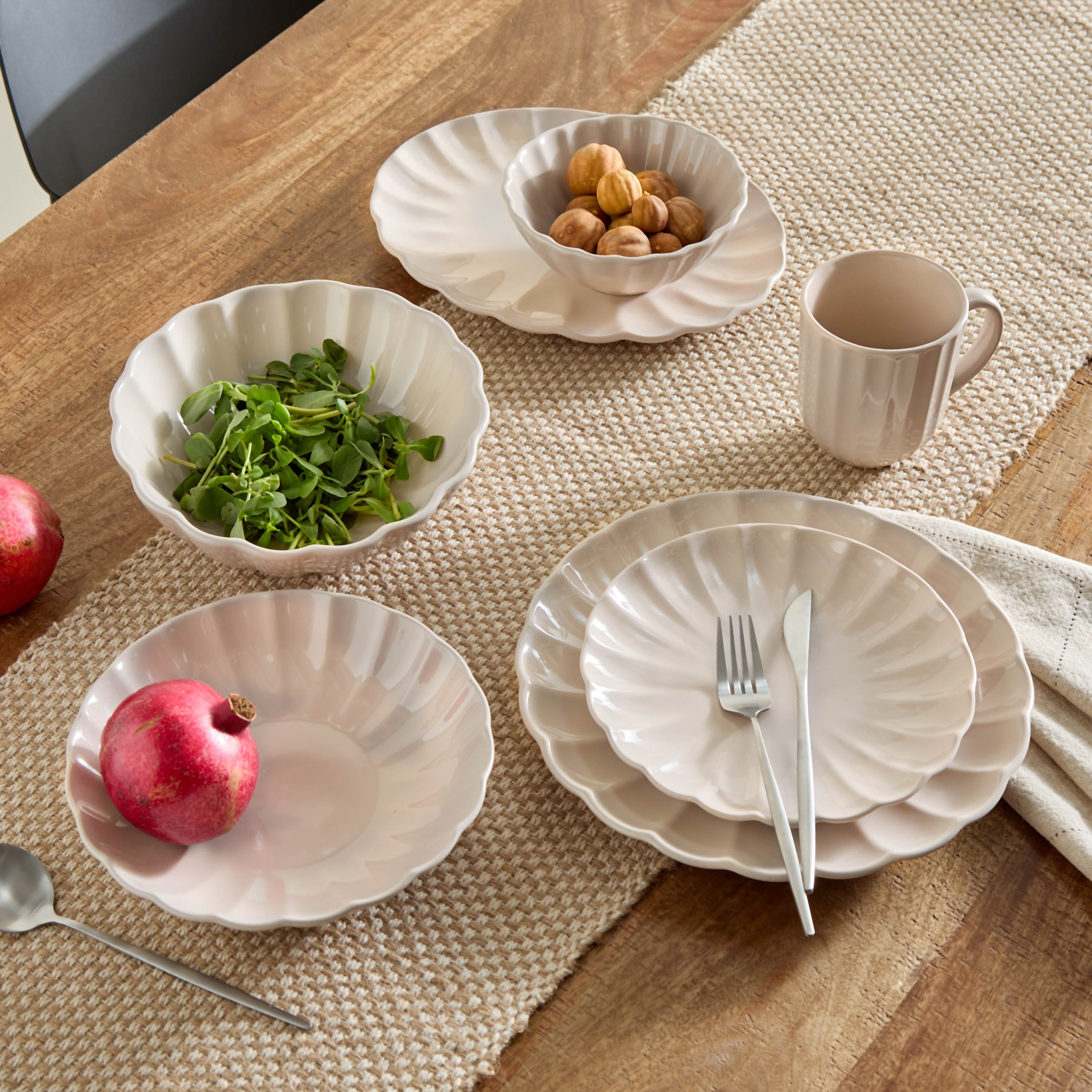 صحن تقديم سكالوب من الفخار من سيام - 28.5 سم-hbxdecorandfurnishings-tabletop-serveware-image-4
