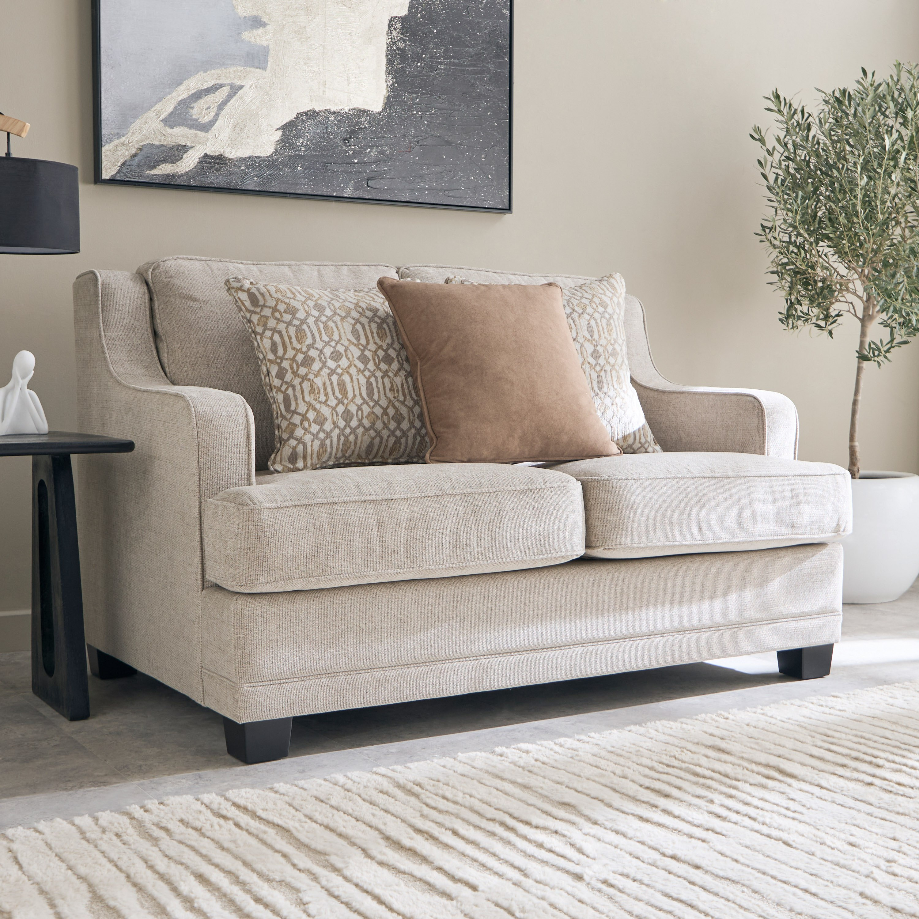 Aurum 2-Seater Fabric Sofa with 3 Cushions-hbxlivingroom-sofasandarmchairs-sofas-image-1