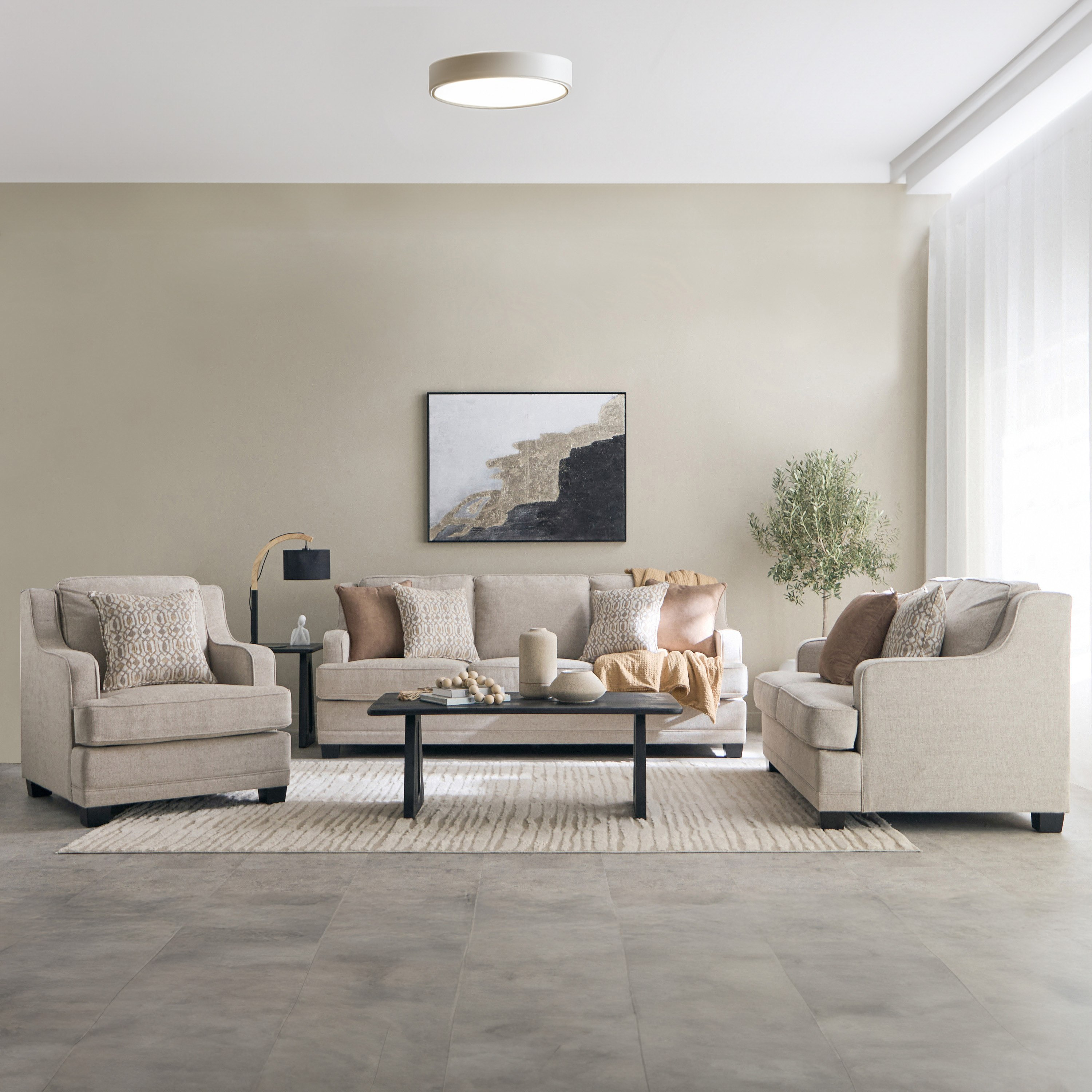 Aurum Fabric Armchair Sofa with Cushion-hbxlivingroom-sofasandarmchairs-sofas-image-10