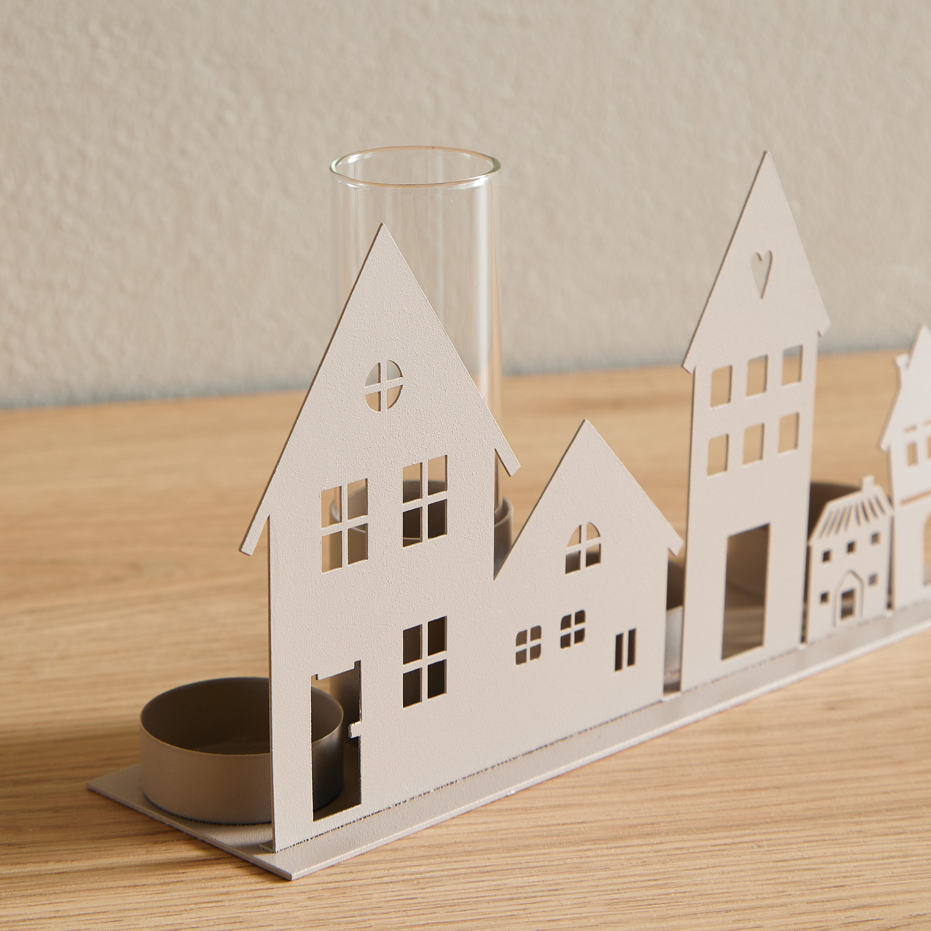 Wadee Metal House Accent with Glass Vase-hbxhomeware-homedecor-figurinesandornaments-image-3
