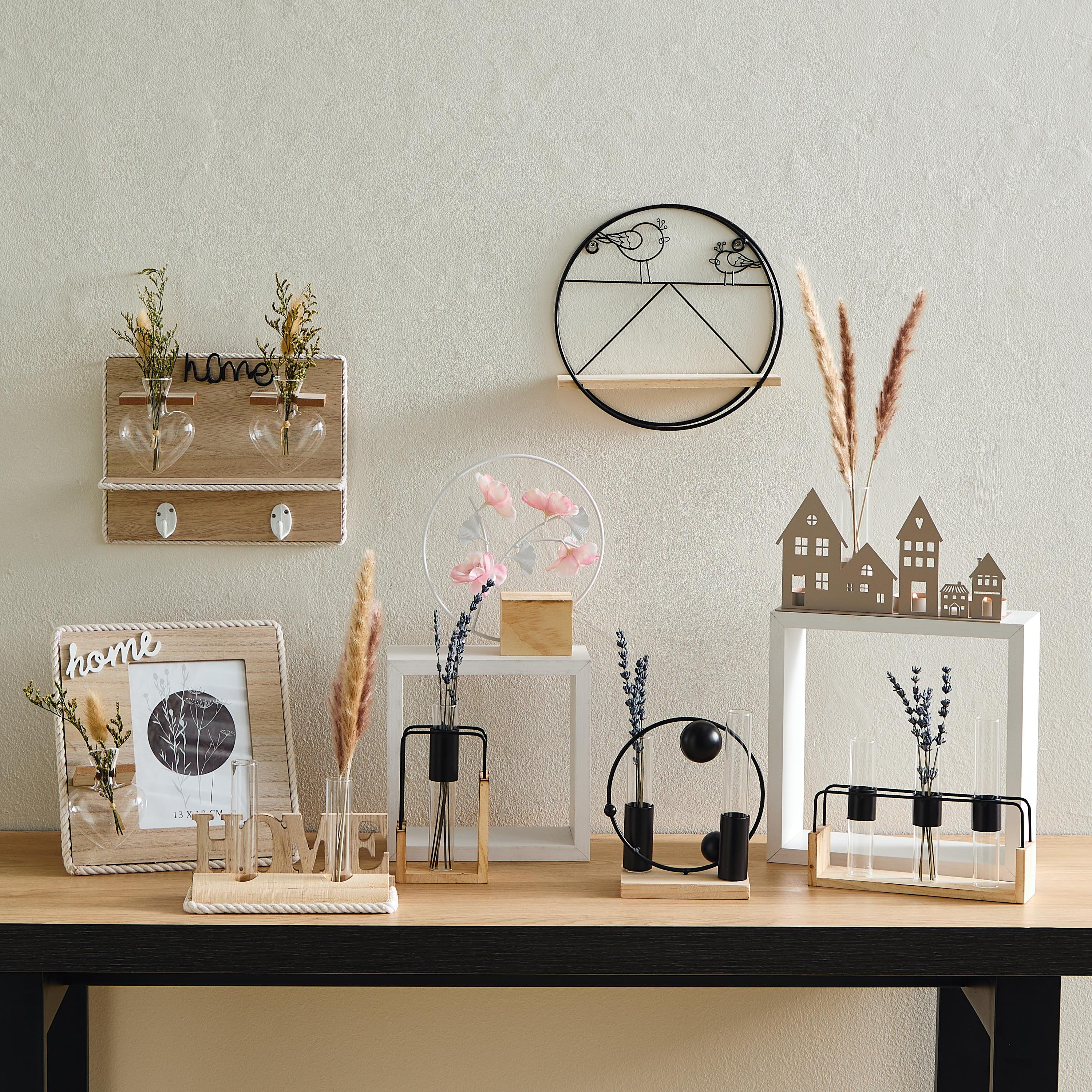 Wadee Metal House Accent with Glass Vase-hbxhomeware-homedecor-figurinesandornaments-image-5
