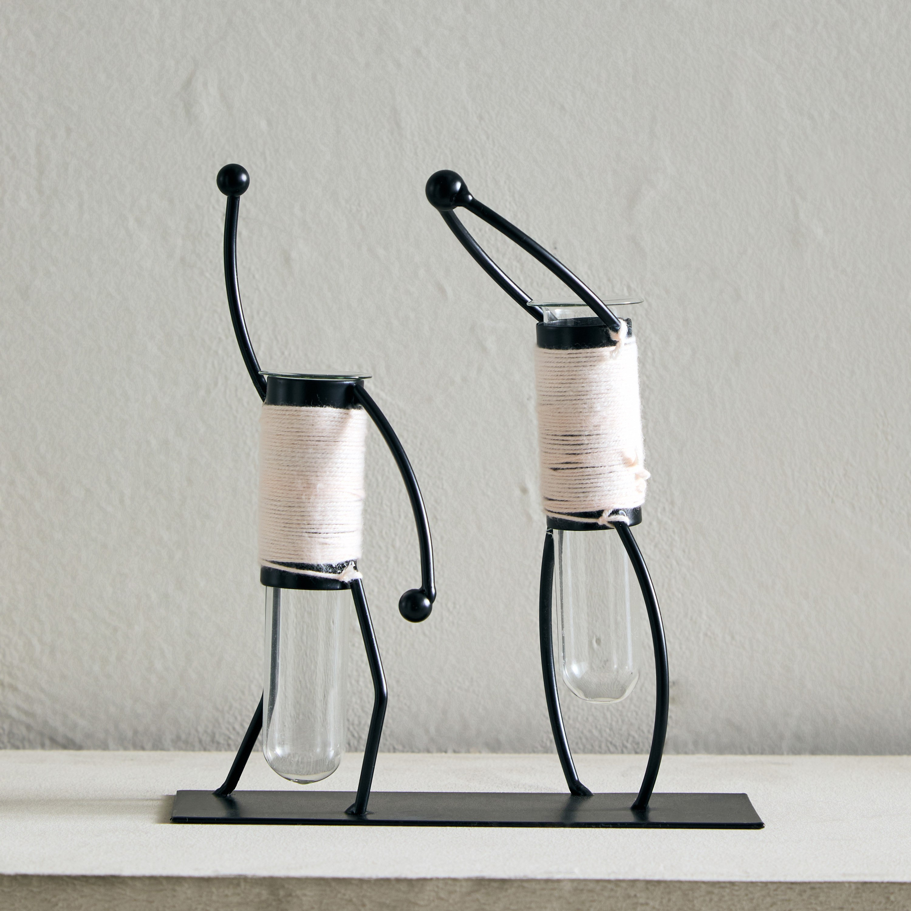 Wadee Metal Flower Holder Accent with Glass Vase-hbxhomeware-homedecor-figurinesandornaments-image-5