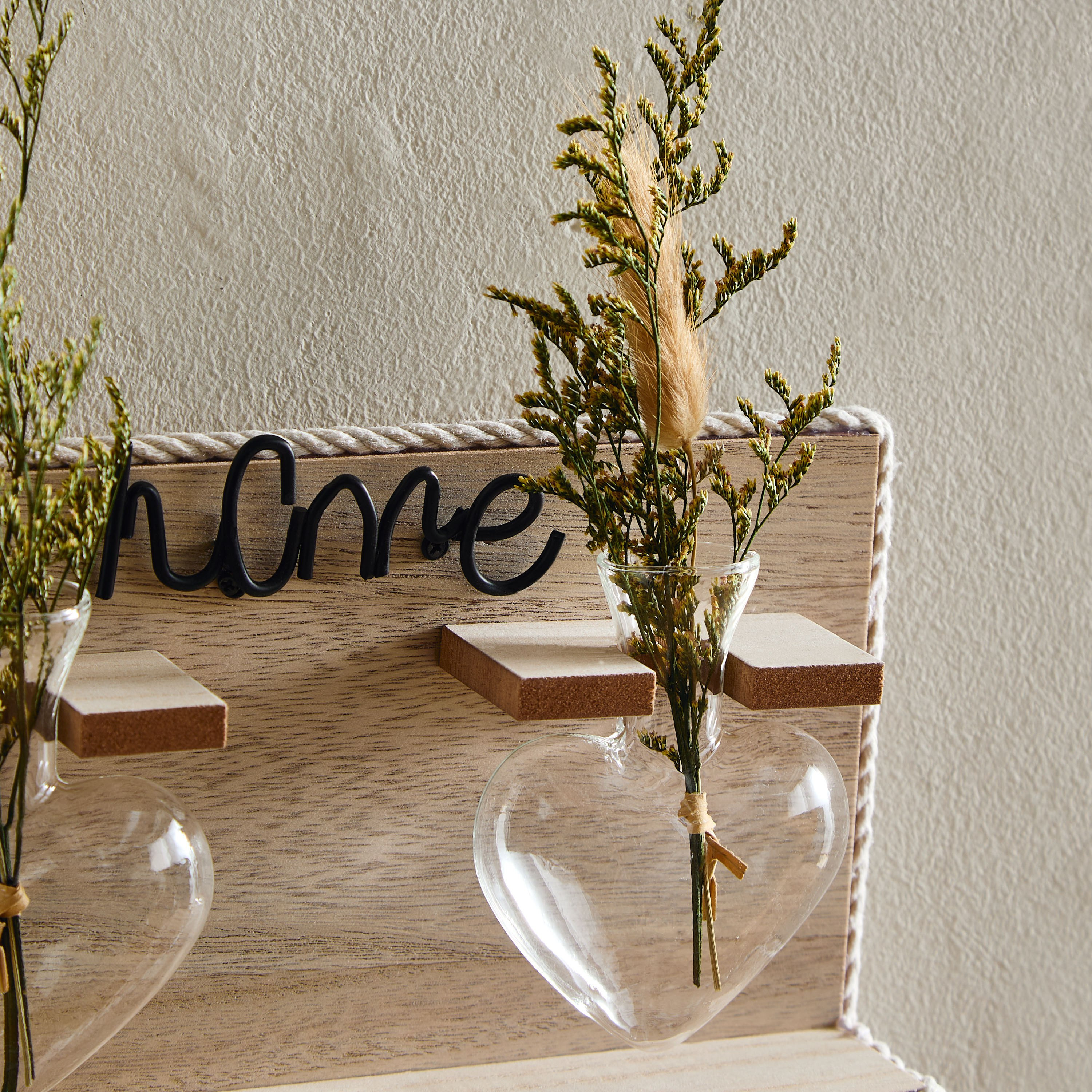 زينة حائط خشب مع مزهريتين زجاجيتين وزهور جافة من وادي-hbxdiningroom-walldecor-wallart-image-3