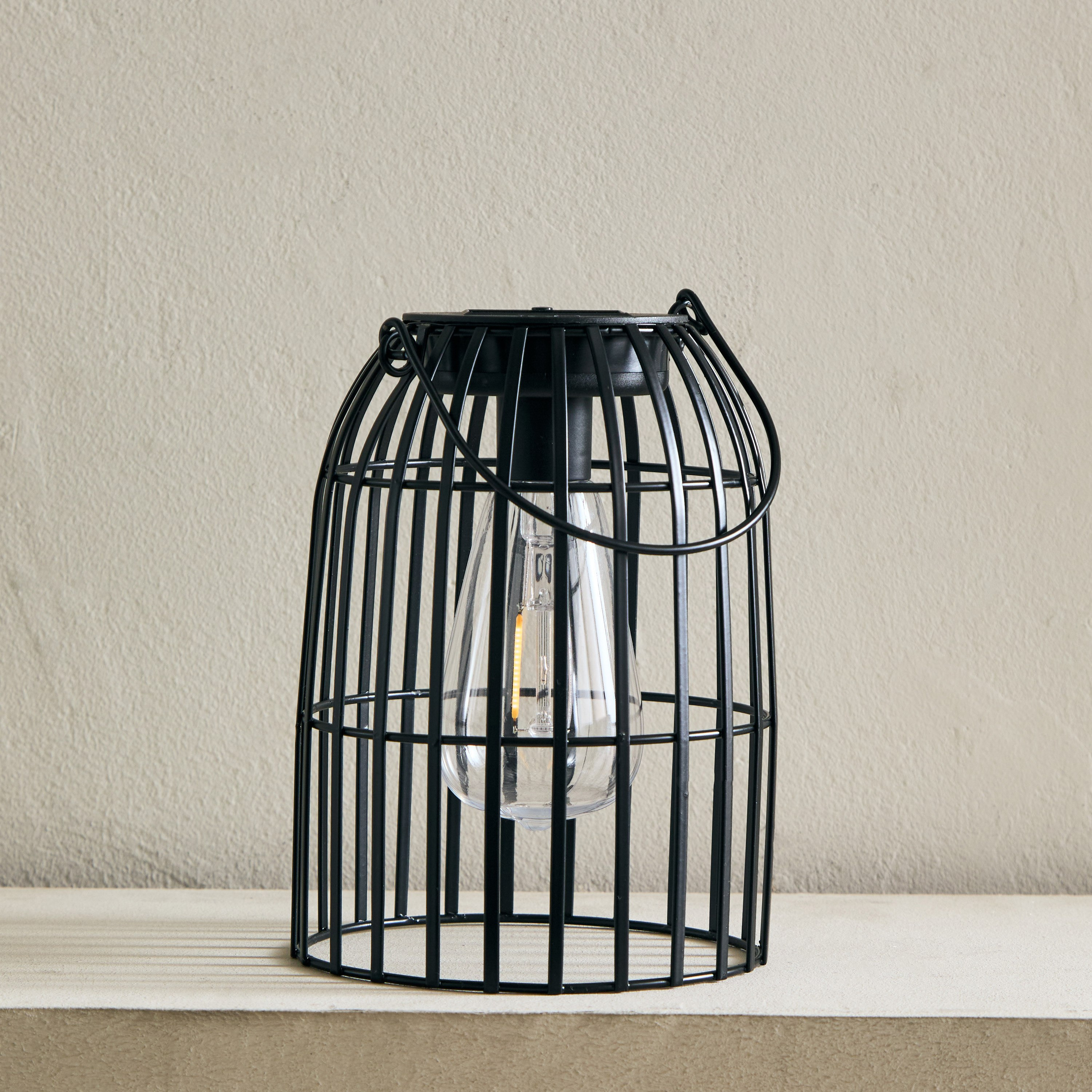 Wadee Metal Solar Lamp - 14x14x19 cm-hbxbedroom-lighting-tablelamps-image-2