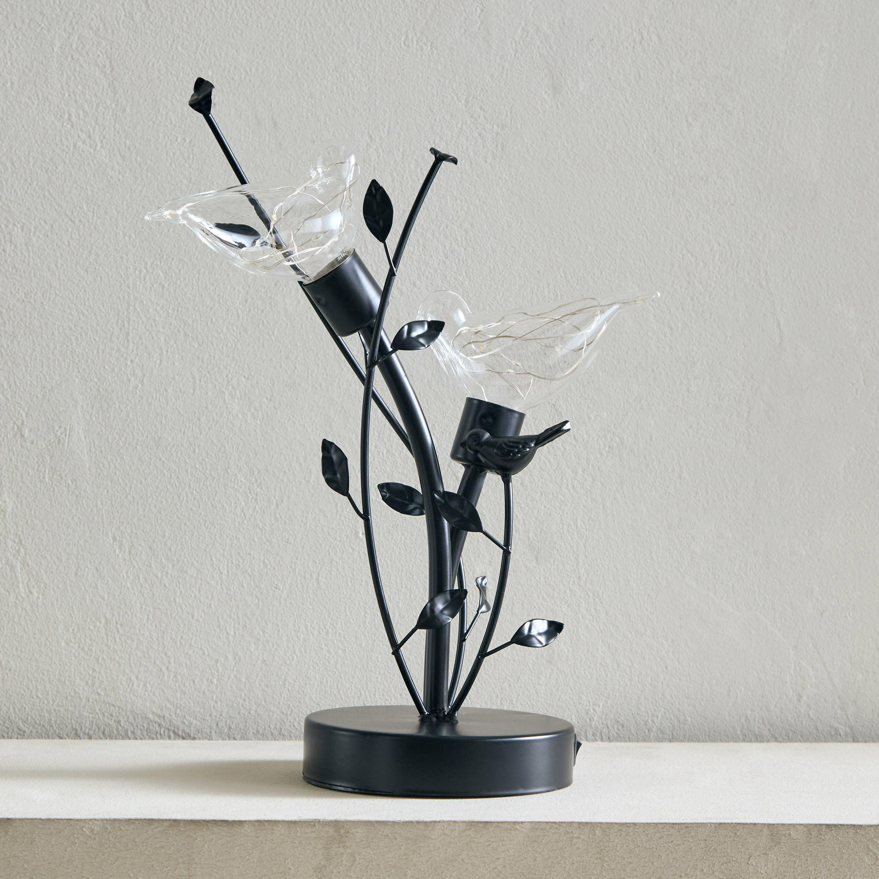 ديكور ليد عصافير معدن من وديع - 20.5x12x33.5 سم-hbxhomeware-homedecor-figurinesandornaments-image-2