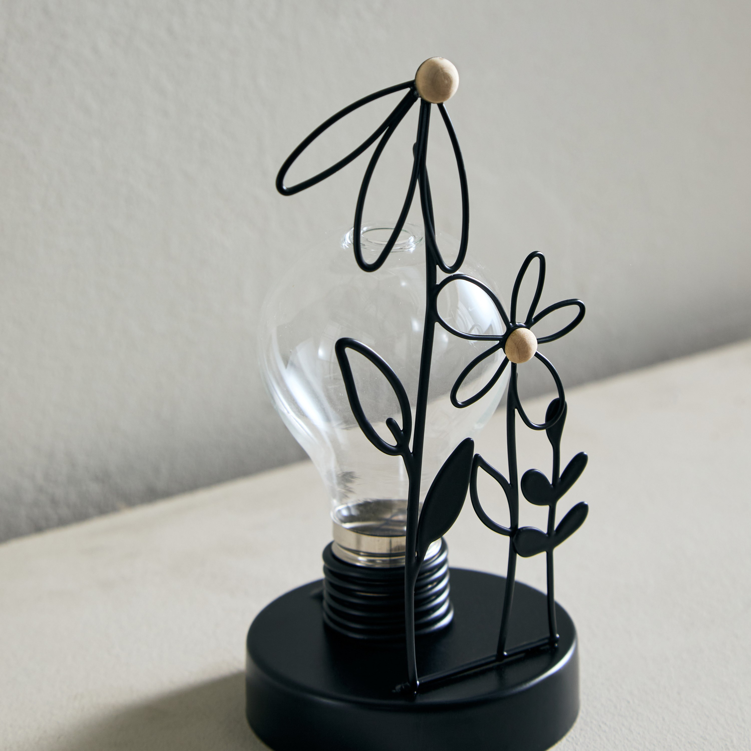 Wadee Metal Flower Accent with Glass Vase-hbxhomeware-homedecor-figurinesandornaments-image-3