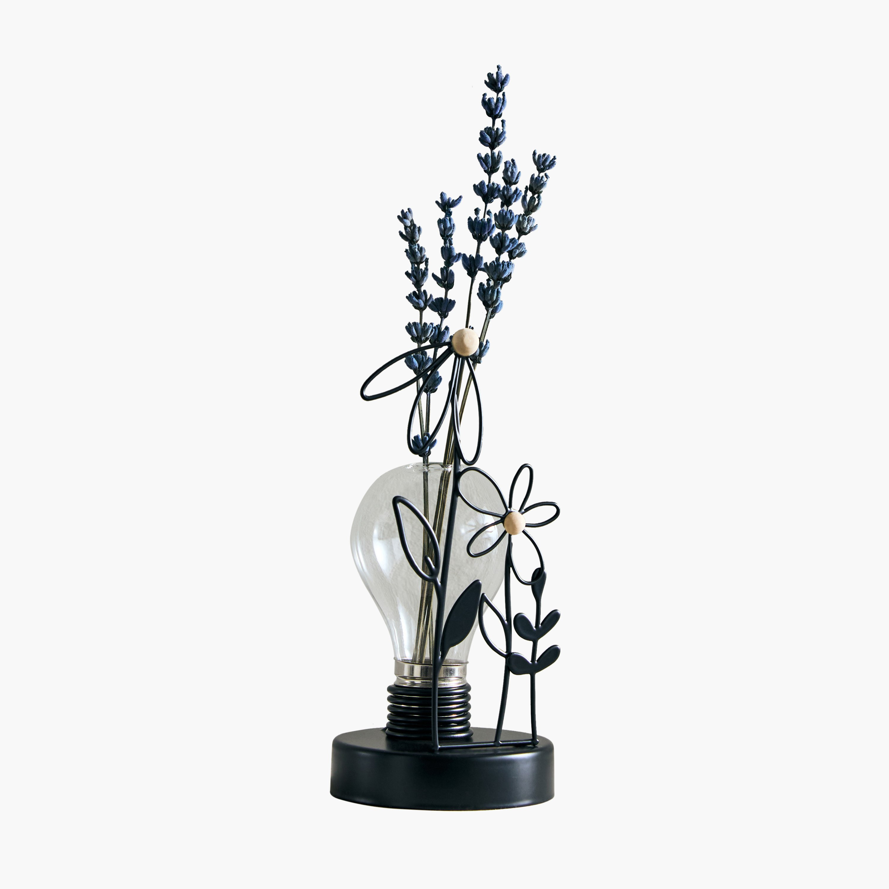 Wadee Metal Flower Accent with Glass Vase-hbxhomeware-homedecor-figurinesandornaments-image-5