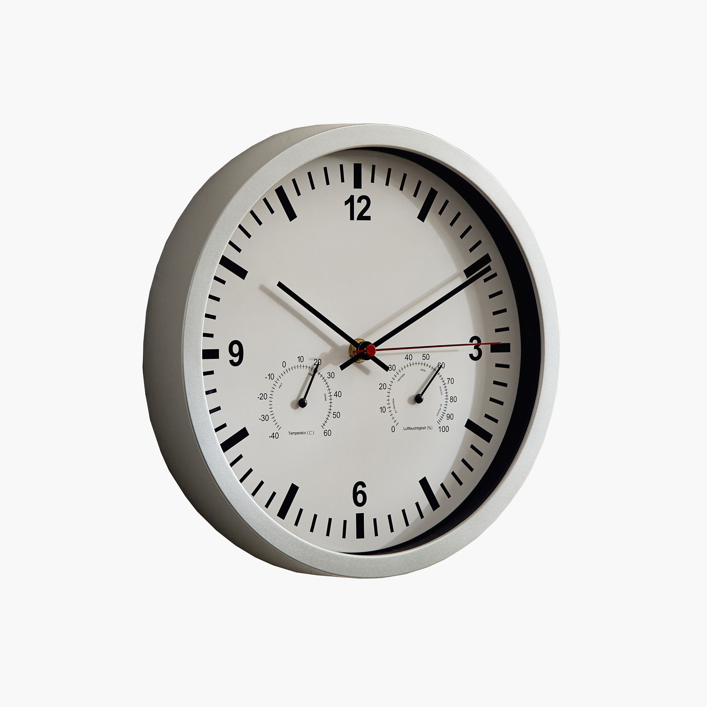 ساعة حائط مع مقياس رطوبة ومقياس حرارة من ميدو - 25 سم-hbxdiningroom-decorandaccessories-clocks-image-5