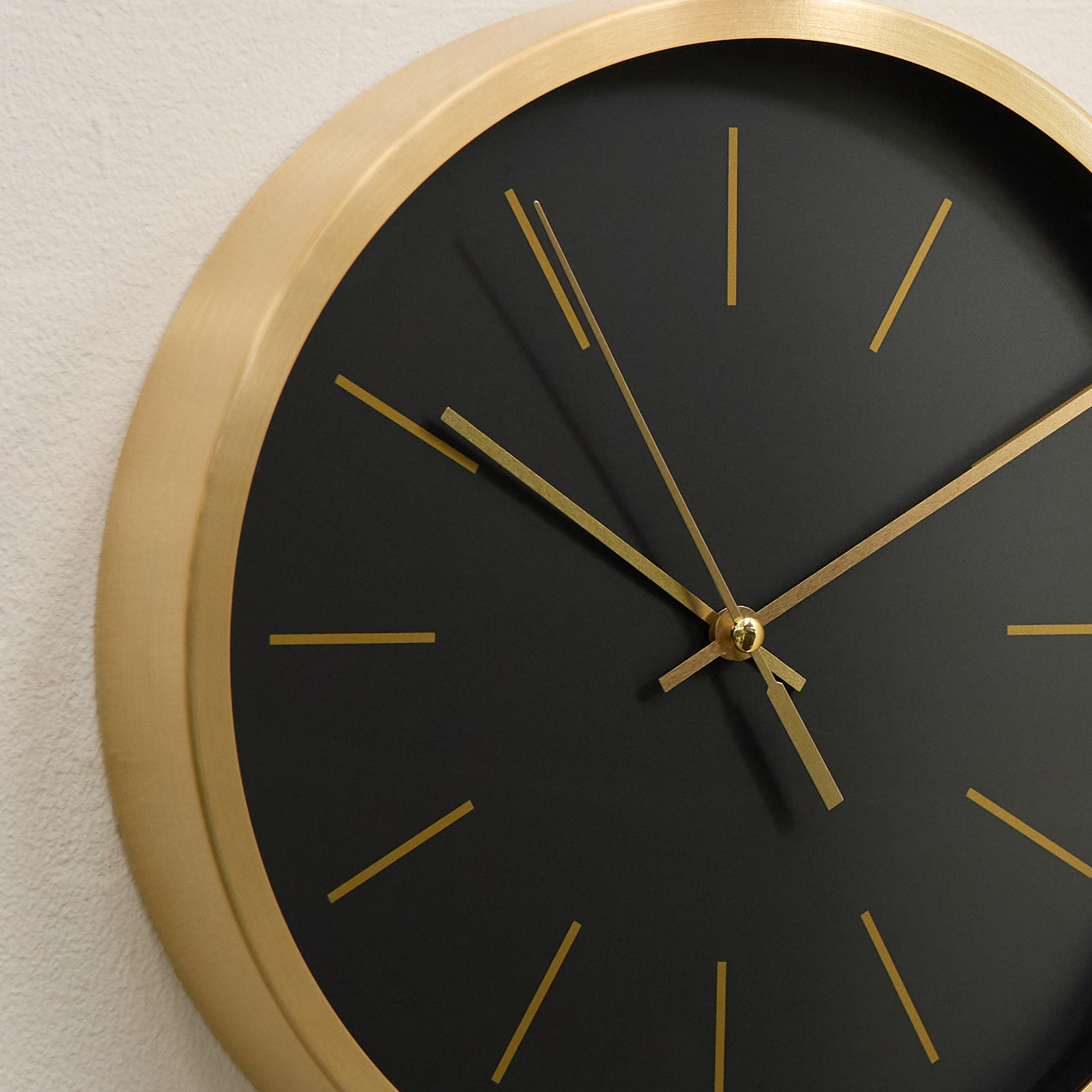 ساعة حائط معدنية من ميدو - 25.4 سم-hbxdiningroom-decorandaccessories-clocks-image-3