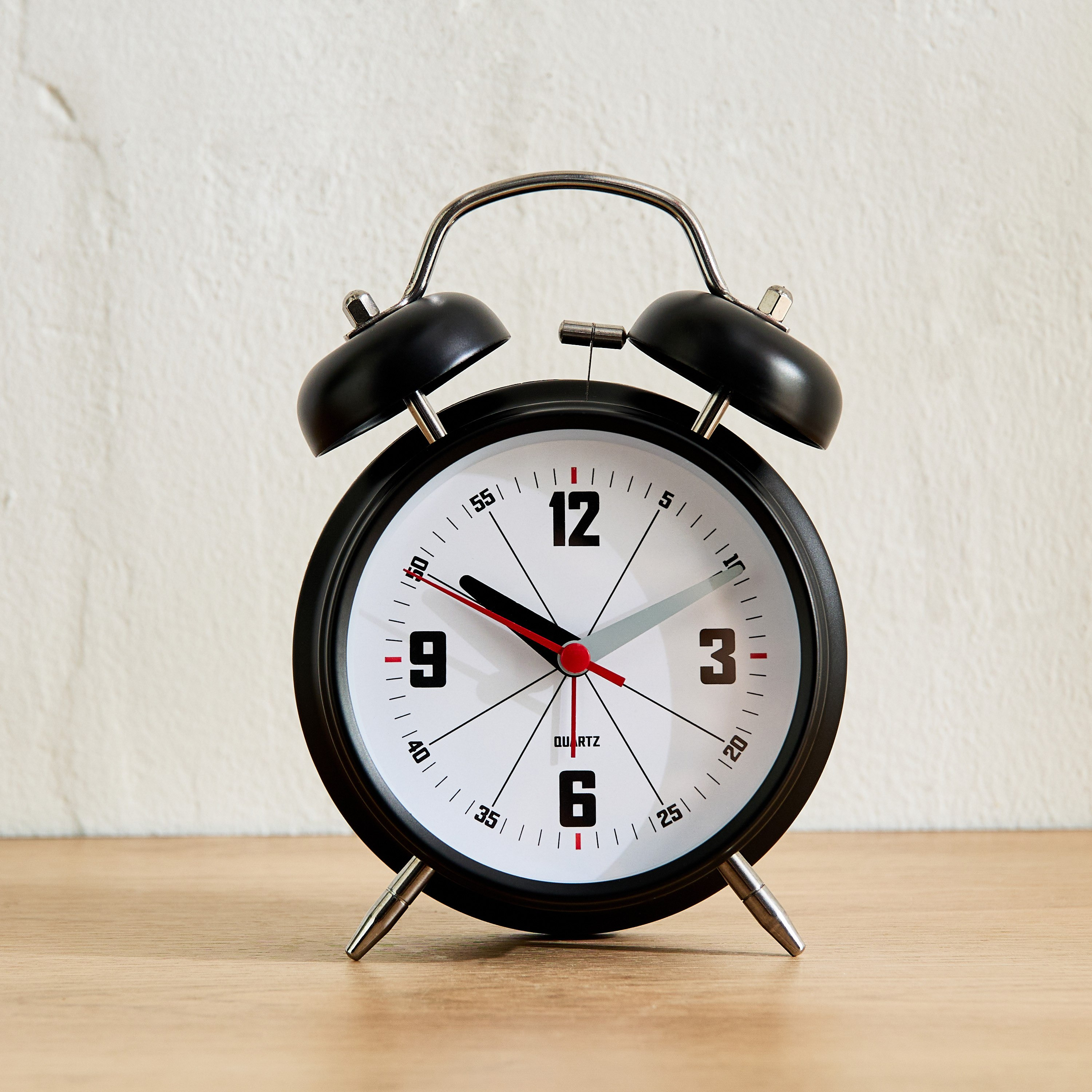 ساعة منبه ميتال بجرس مزدوج من ميدو - 15.5 سم-hbxdiningroom-decorandaccessories-clocks-image-2