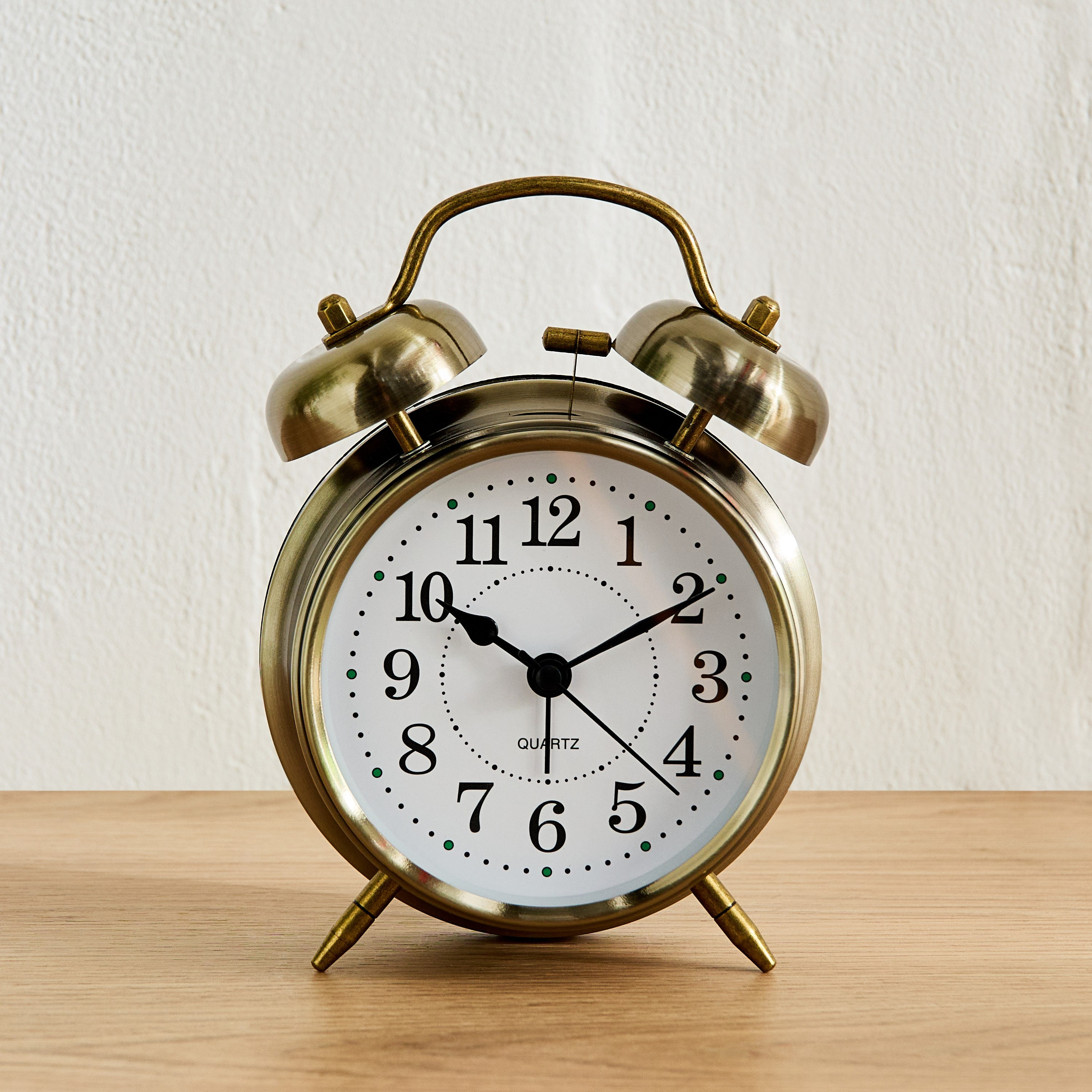 Mido Metal Twin Bell Alarm Clock - 15.5 cm-hbxdiningroom-decorandaccessories-clocks-image-2