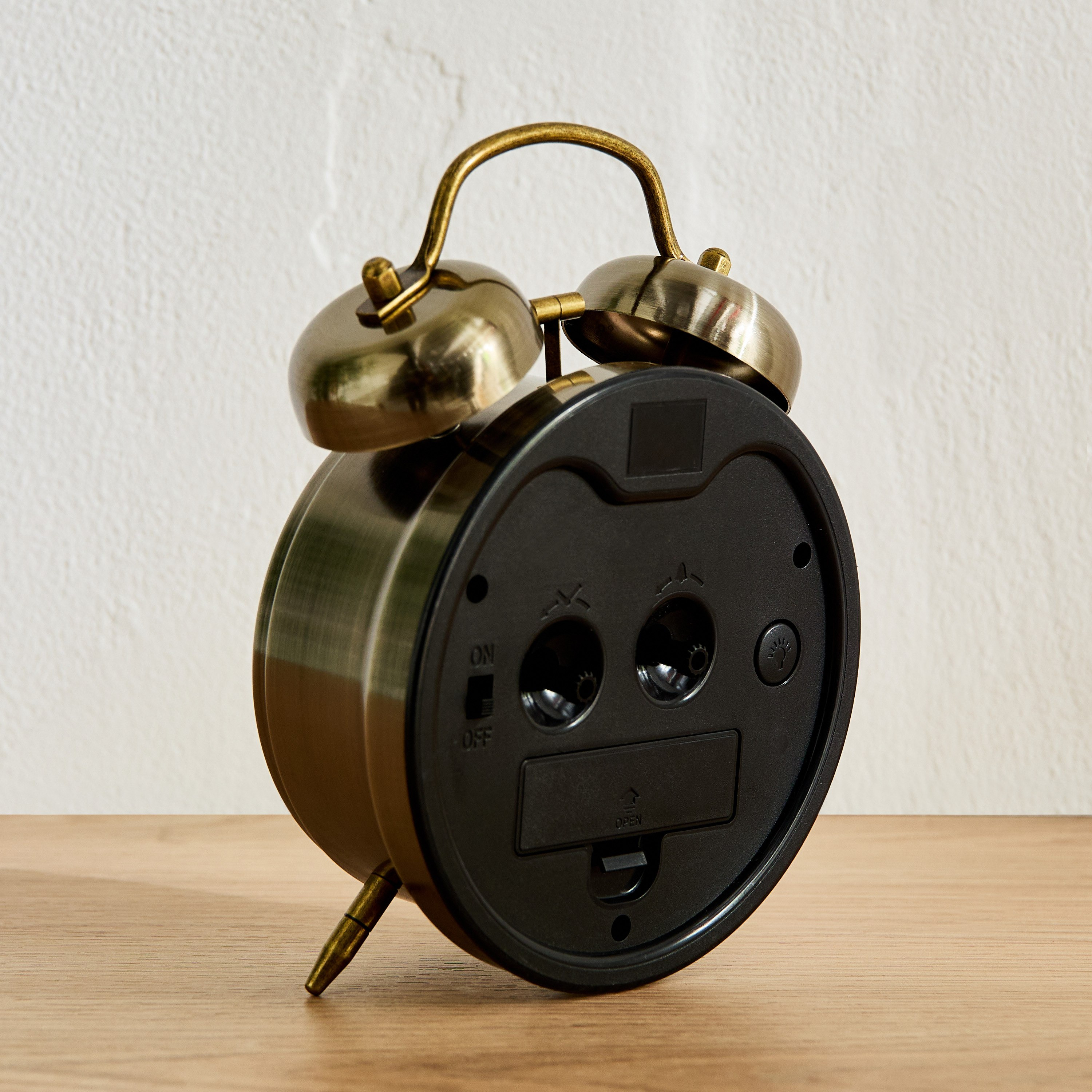 Mido Metal Twin Bell Alarm Clock - 15.5 cm-hbxdiningroom-decorandaccessories-clocks-image-5