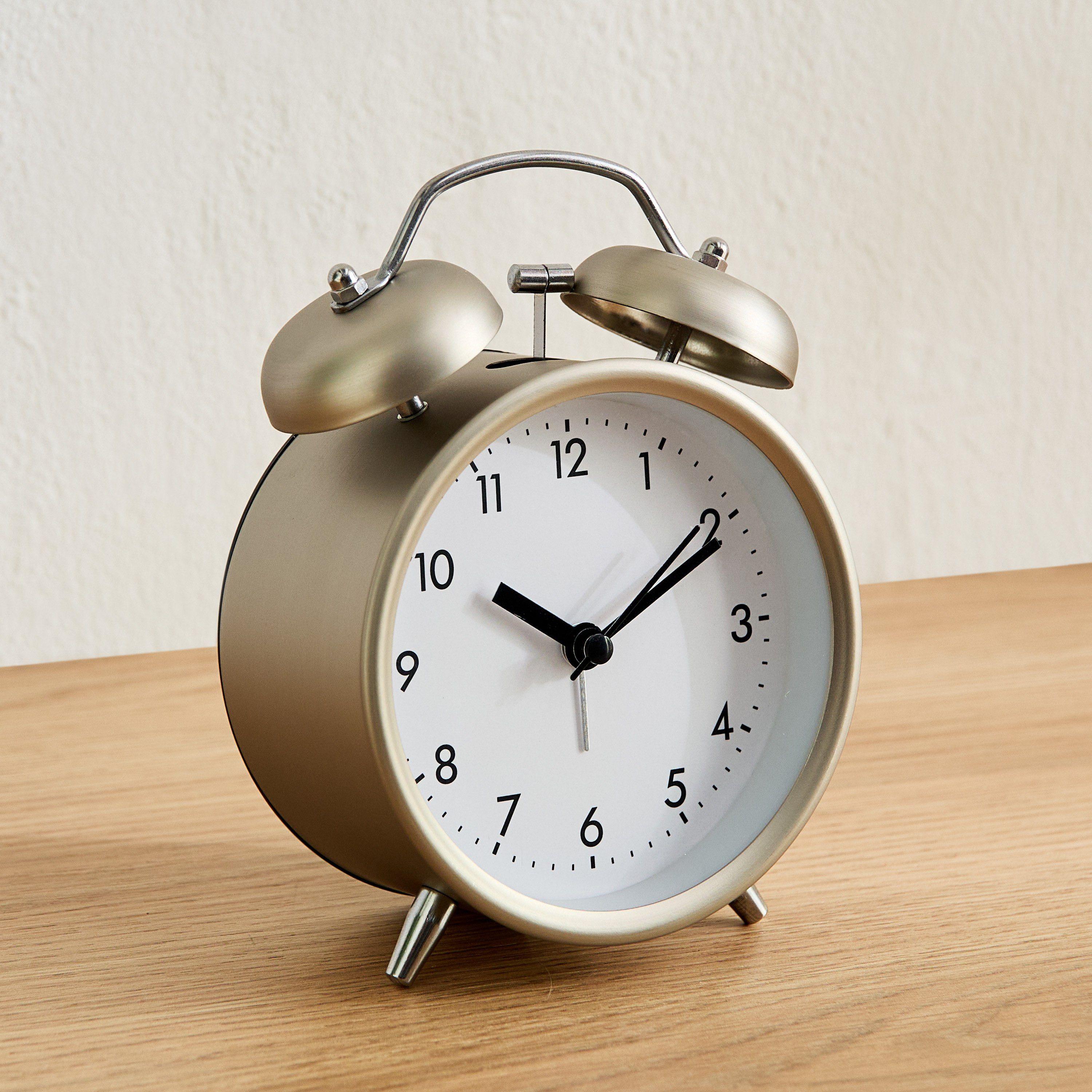 ساعة منبه ميتال بجرس مزدوج من ميدو - 13.5 سم-hbxdiningroom-decorandaccessories-clocks-image-1
