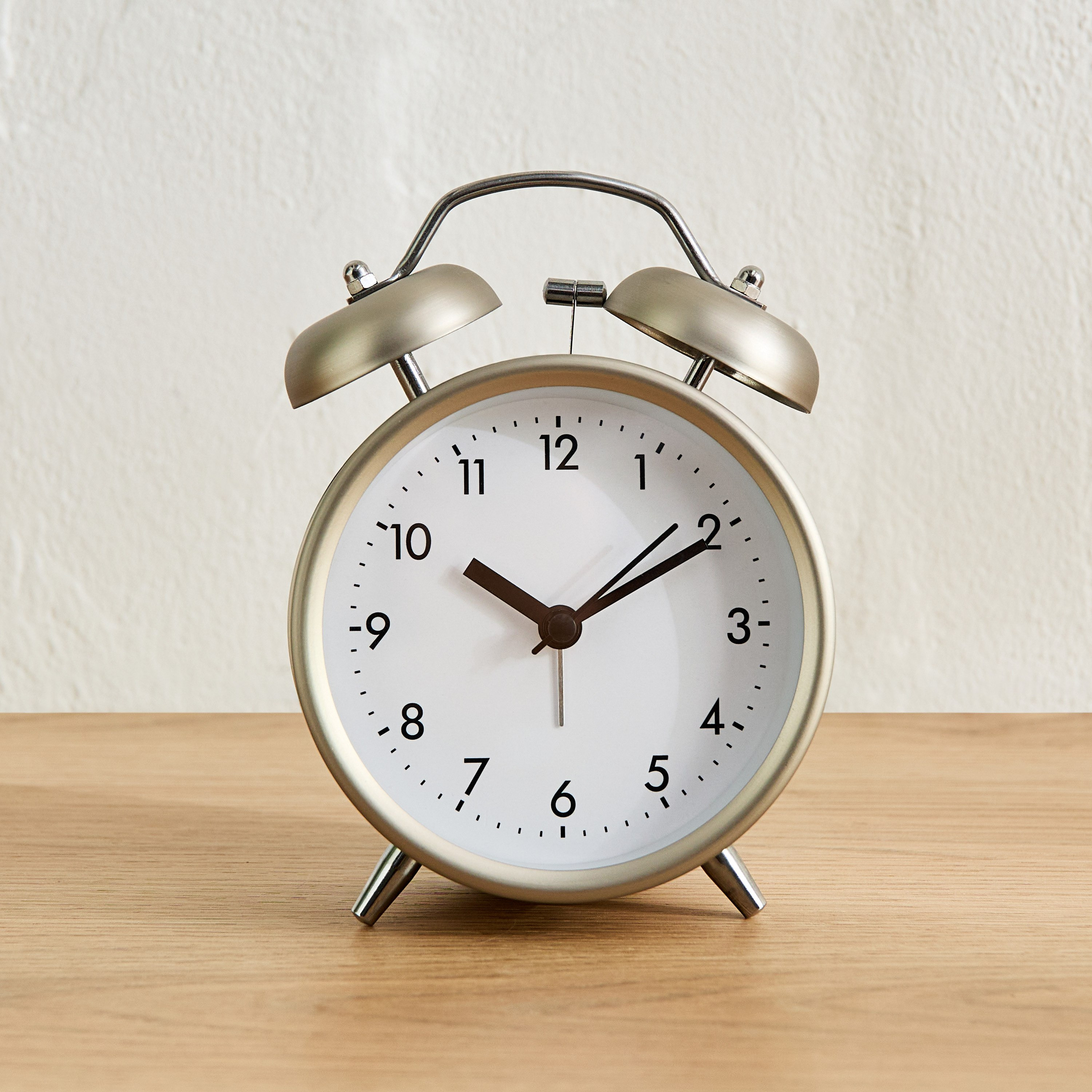 ساعة منبه ميتال بجرس مزدوج من ميدو - 13.5 سم-hbxdiningroom-decorandaccessories-clocks-image-2