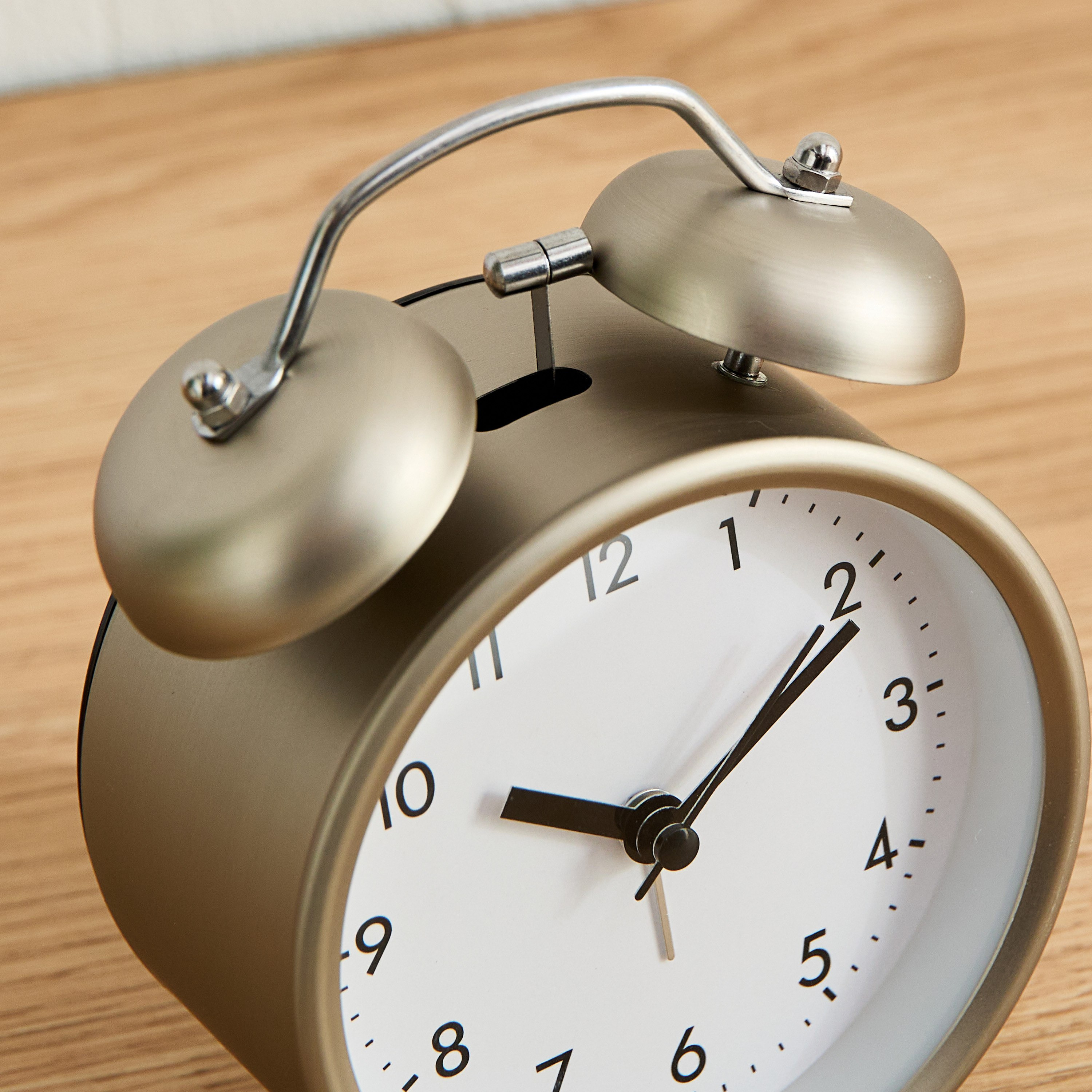 ساعة منبه ميتال بجرس مزدوج من ميدو - 13.5 سم-hbxdiningroom-decorandaccessories-clocks-image-3