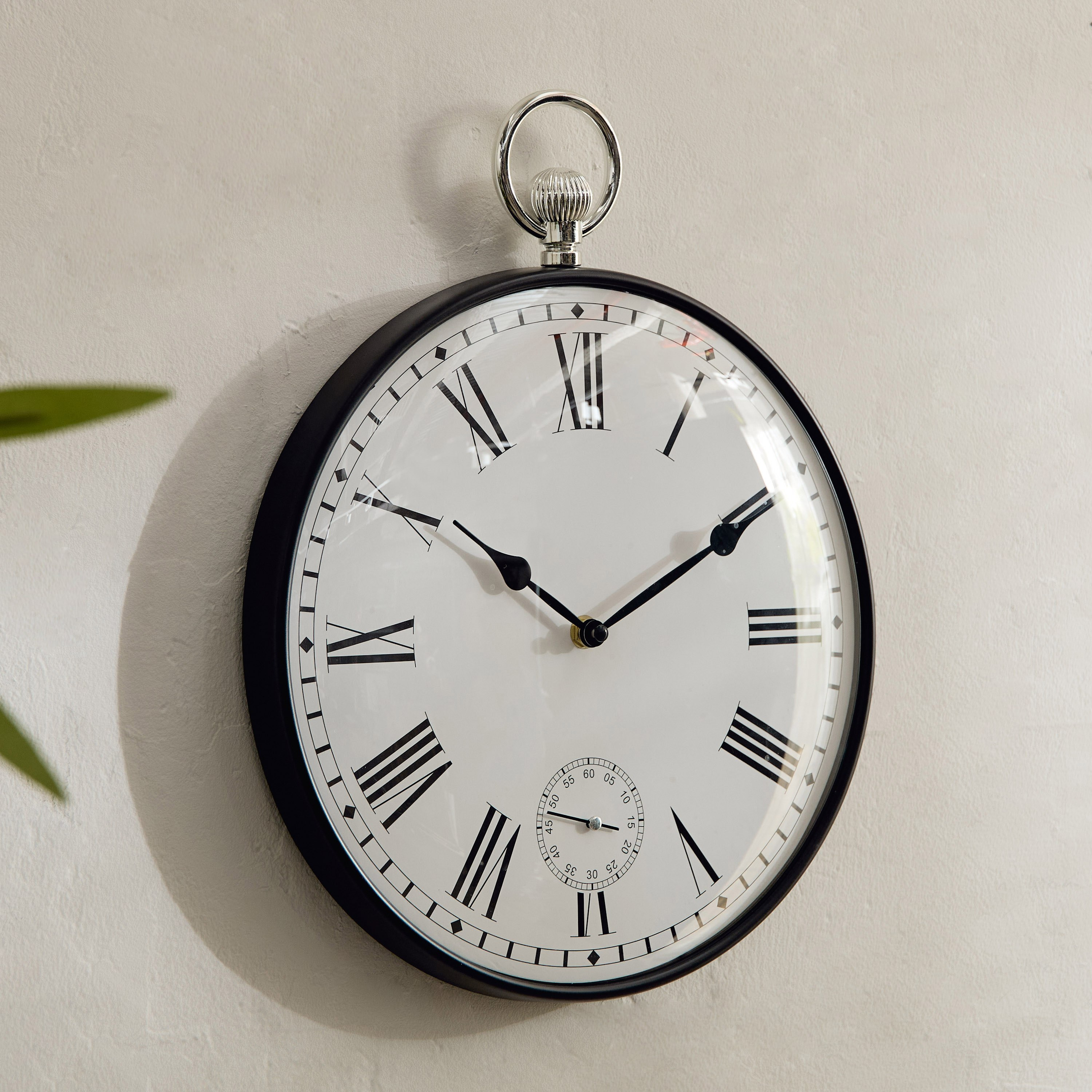 ساعة محطة جدارية من ميدو - 30x5x38 سم-hbxdiningroom-decorandaccessories-clocks-image-1