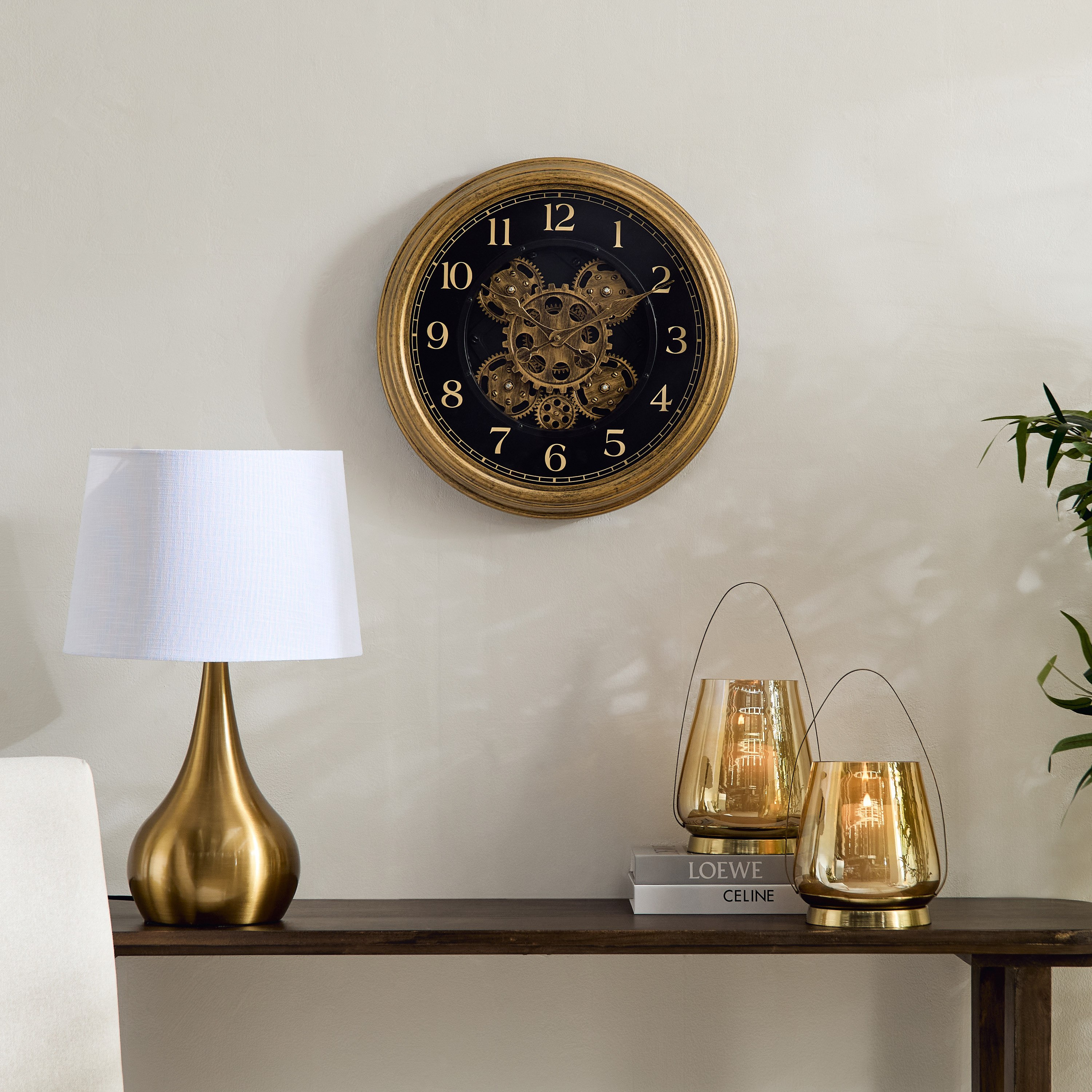 ساعة بحركة تروس حقيقة من ميدو - 39 سم-hbxdiningroom-decorandaccessories-clocks-image-4