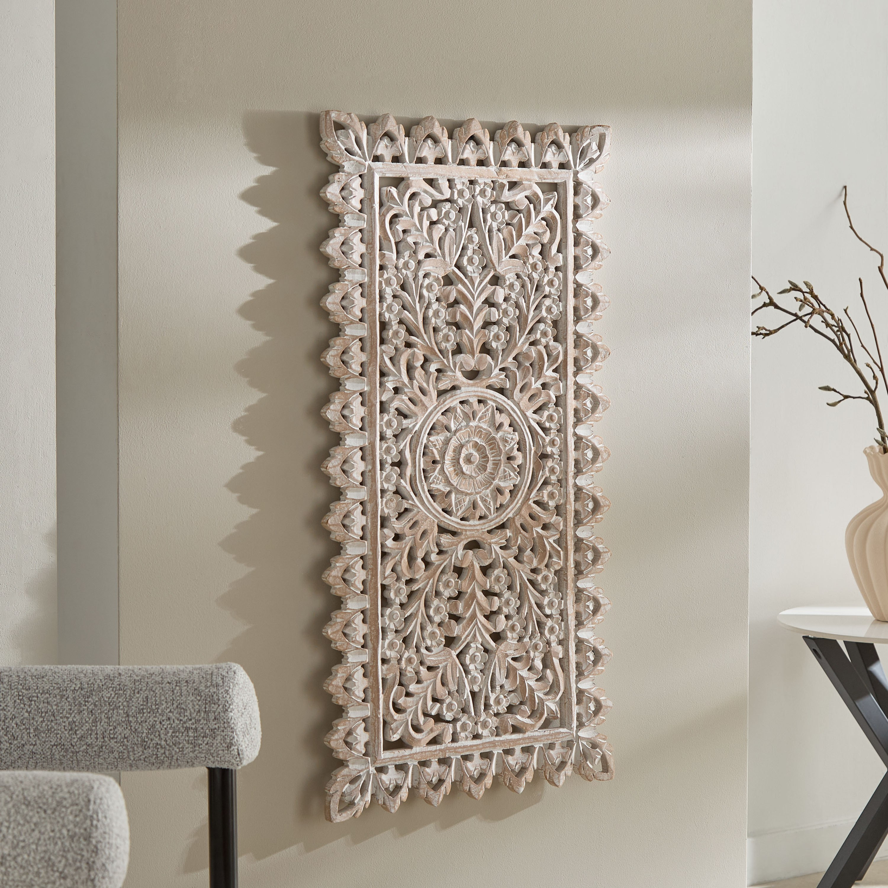 زينة حائط منحوتة من رينا - 45x90 سم-hbxdiningroom-walldecor-wallart-image-1