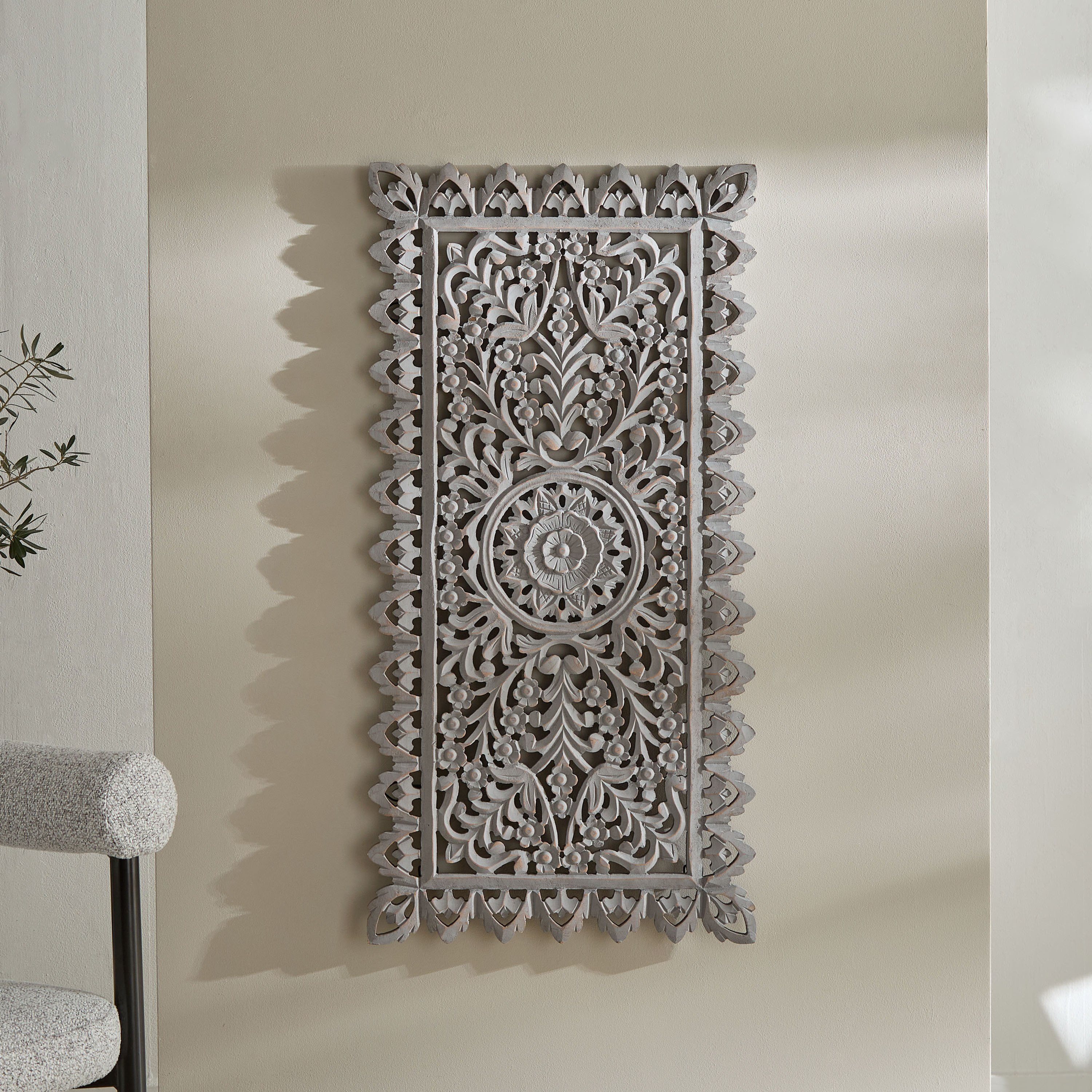 زينة حائط منحوتة من رينا - 45x90 سم-hbxdiningroom-walldecor-wallart-image-2