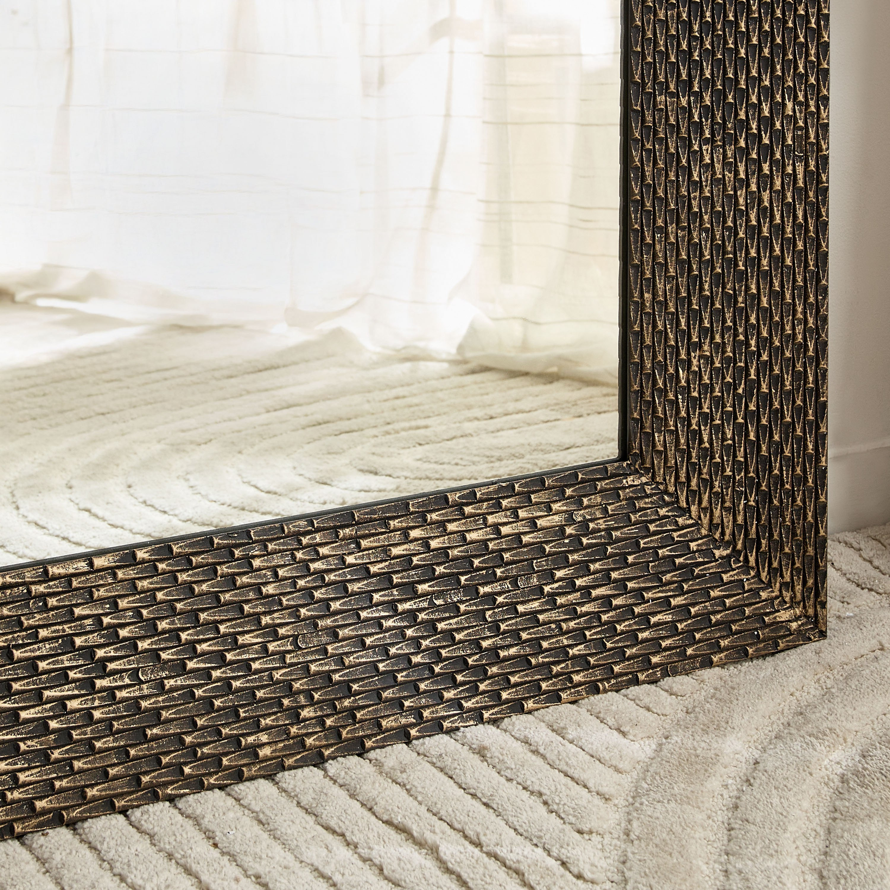 Rena Taper Wooden Floor Mirror - 90x180 cm-PROMO_HB_AE_B1G1_250925-image-3