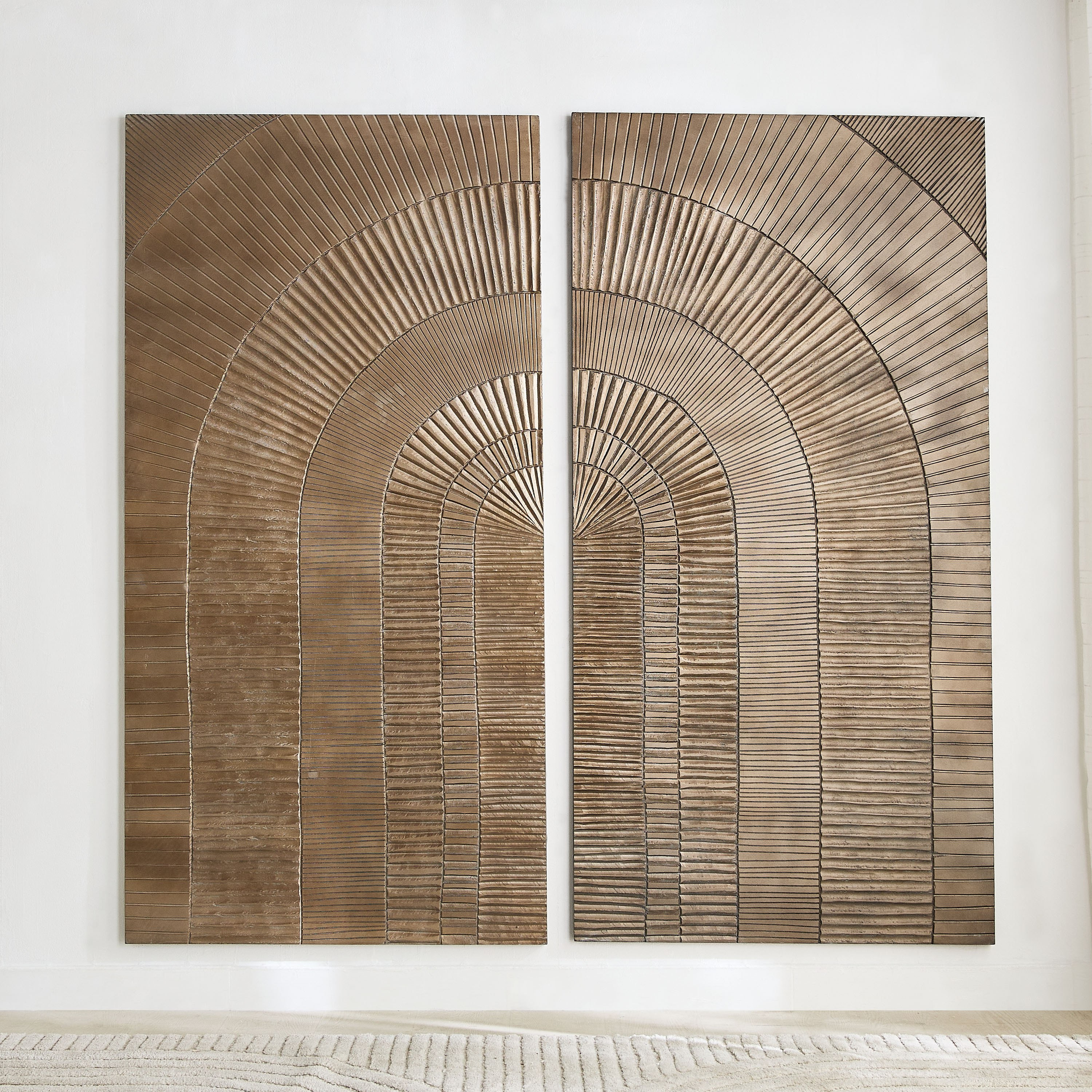 طقم زينة حائط منحوتة قطعتين من رينا - 180x180 سم-hbxdiningroom-walldecor-wallart-image-2