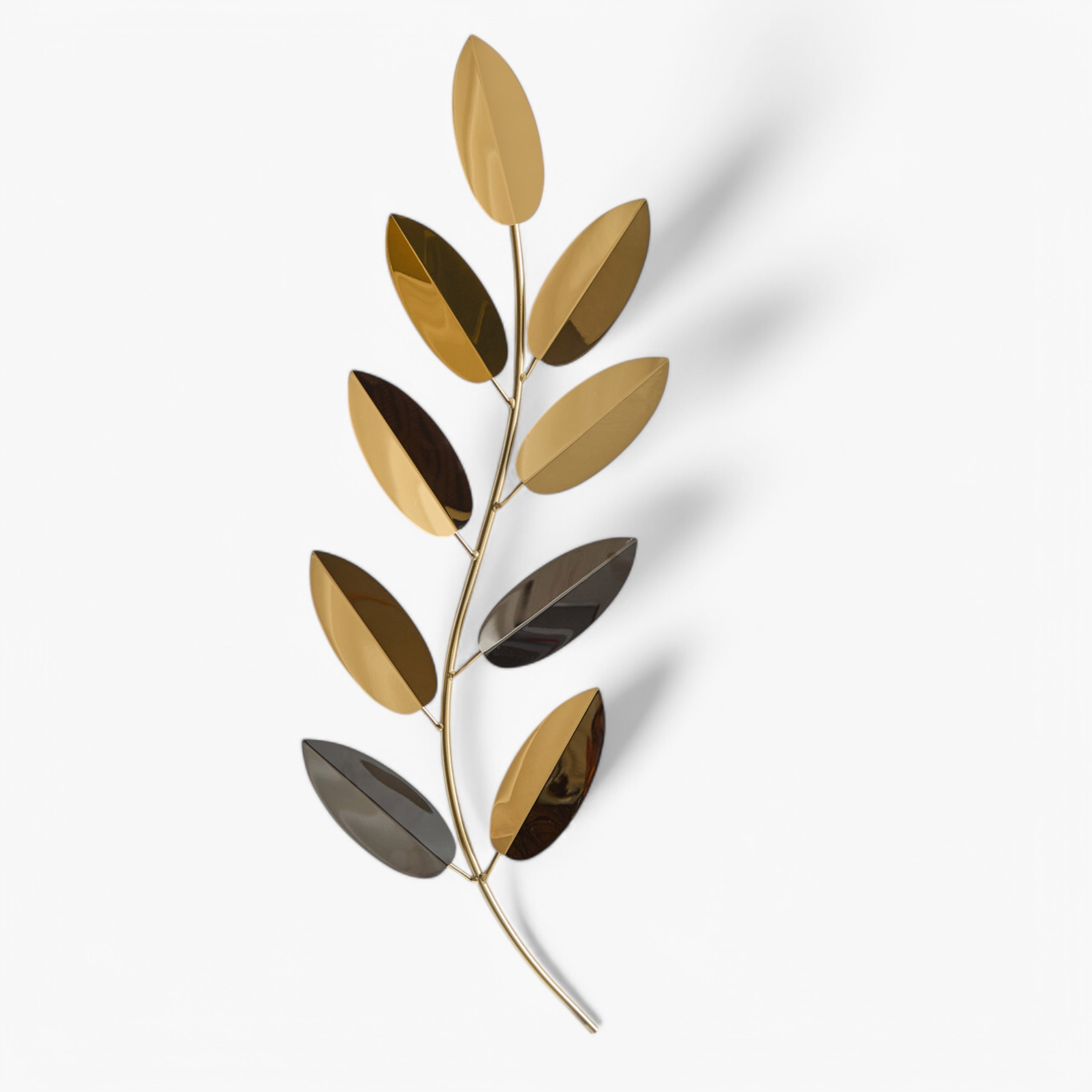 زينة حائط معدنية بتصميم أوراق شجر من بيرسي - 34.3x81.3x1.9 سم-hbxhomeware-homedecor-wallaccents-image-5