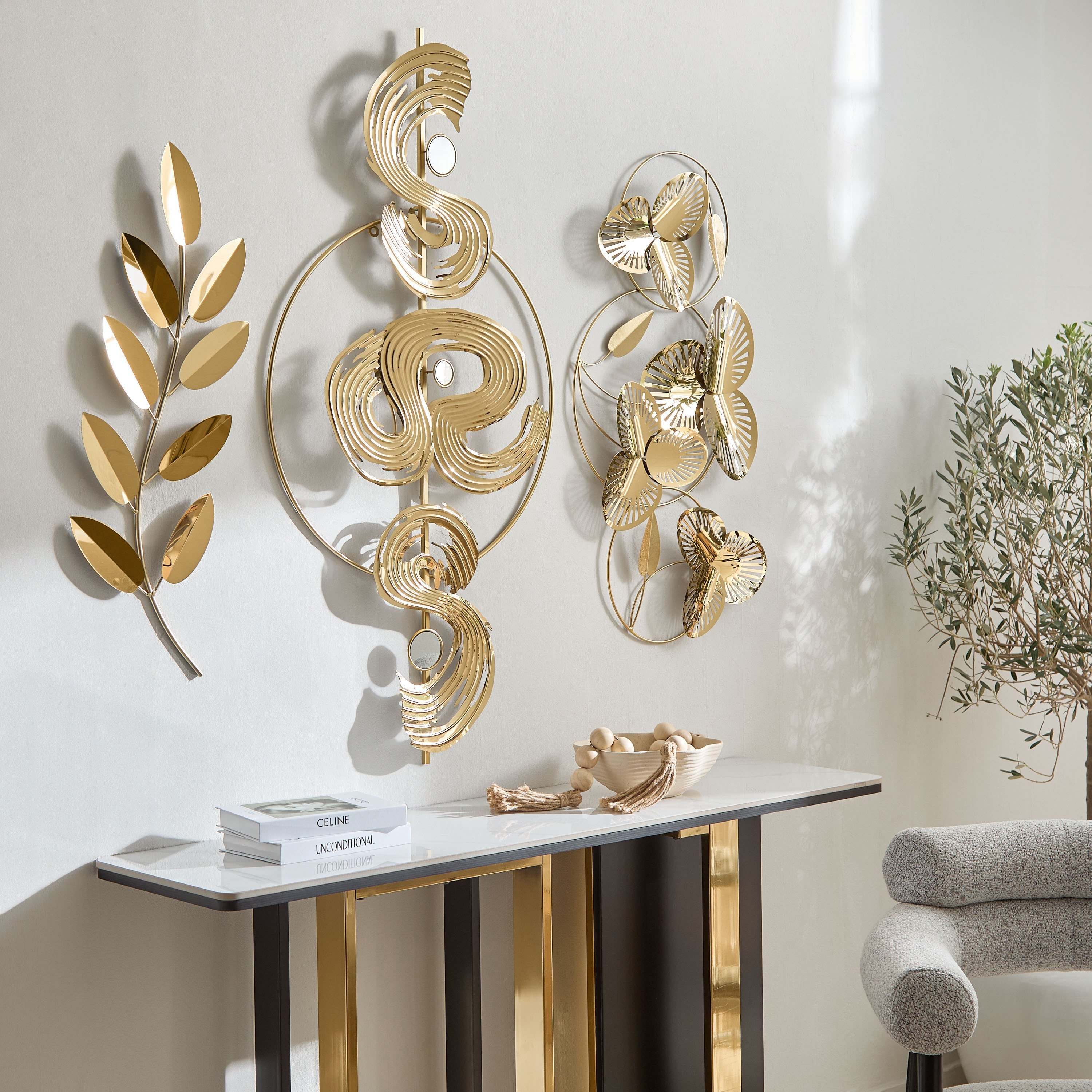 Percy Capri Metal Wall Art - 120x59.7x7.6 cm-hbxlivingroom-walldecor-wallart-image-4