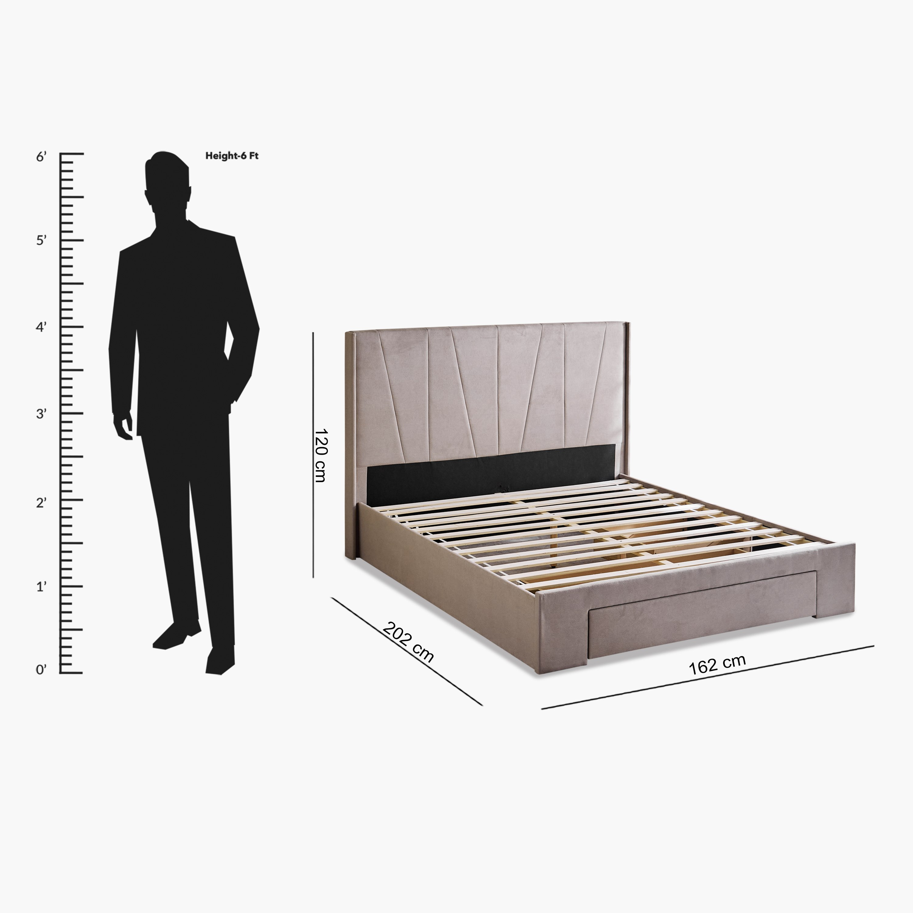 سرير كوين منجّد بدرجين - أنجيليك مونتيرو من موڤو - 160x200 سم-hbxbedroom-bedsandbedsets-beds-queen-image-11