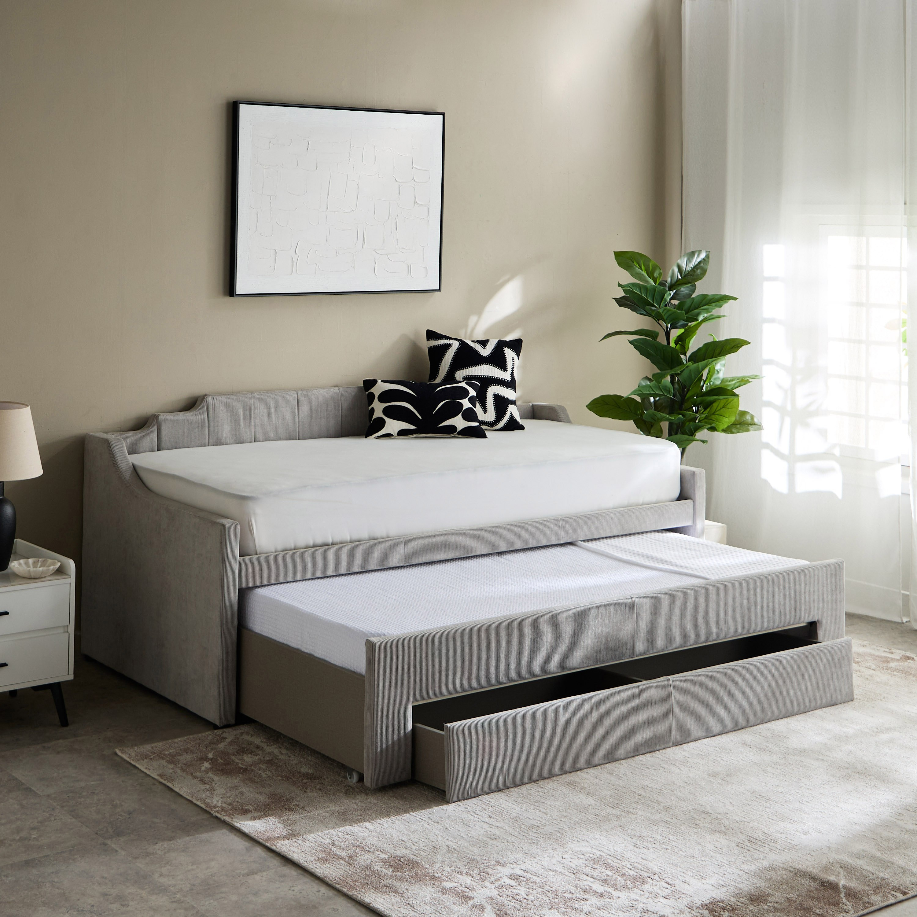 سرير نهاري فردي منجّد مع وحدة سحب ودرج - باركفيل من موڤو - 90x200 سم-hbxbedroom-bedsandbedsets-daybeds-image-2
