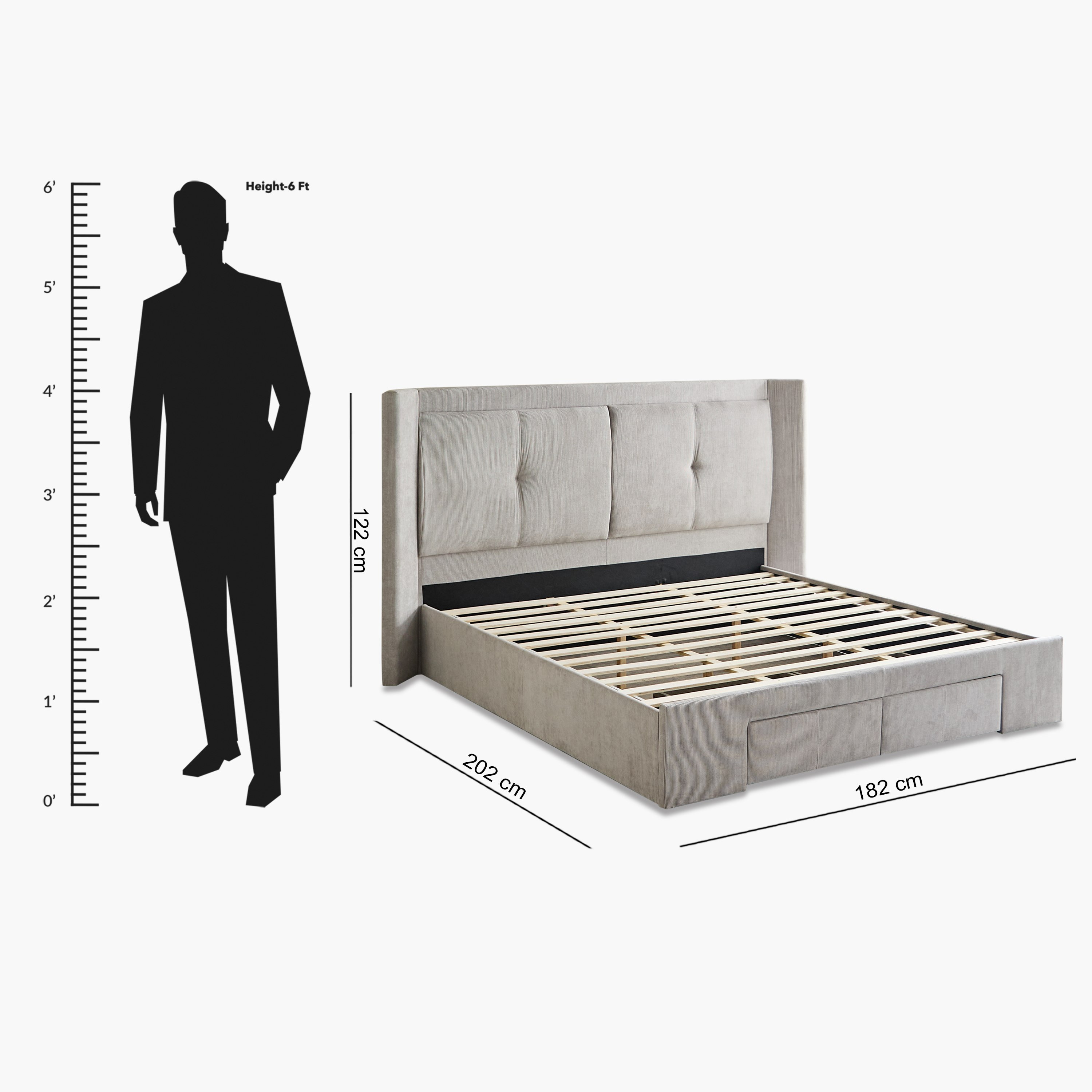 سرير كوين منجد بدرجين - باركفيل من موڤو - 160x200 سم-hbxbedroom-bedsandbedsets-beds-queen-image-10