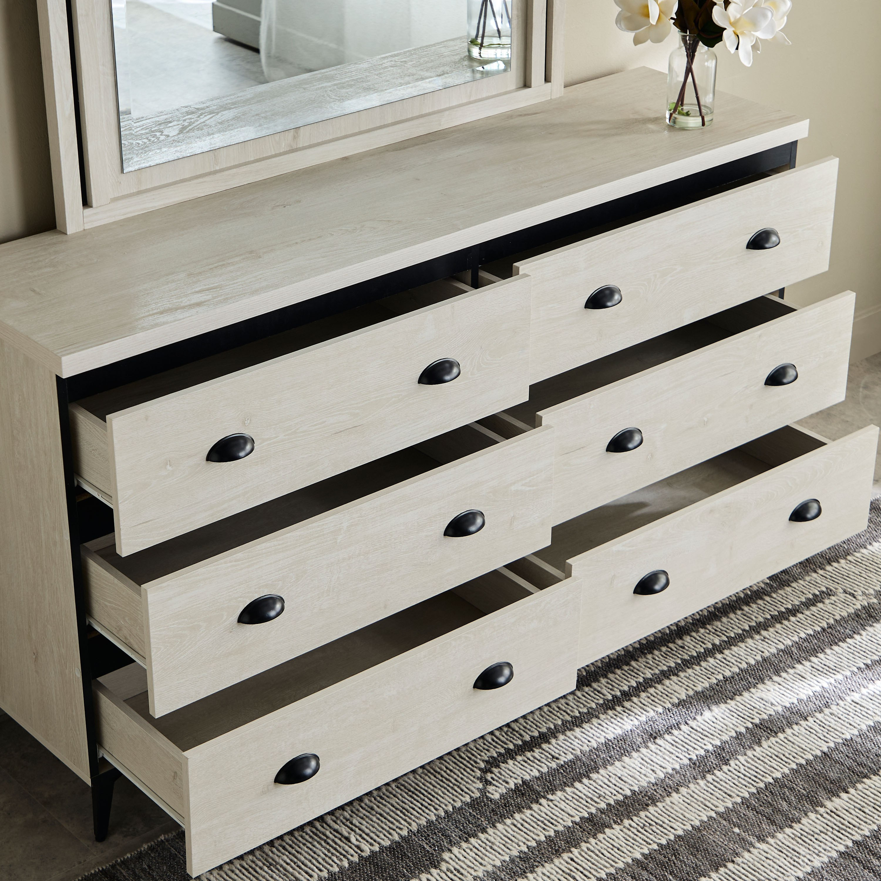 طاولة تزيين بـ 6 أدراج مع مرآة - جرانبي من موڤو-hbxfurniture-bedroom-dressersandmirrors-image-4