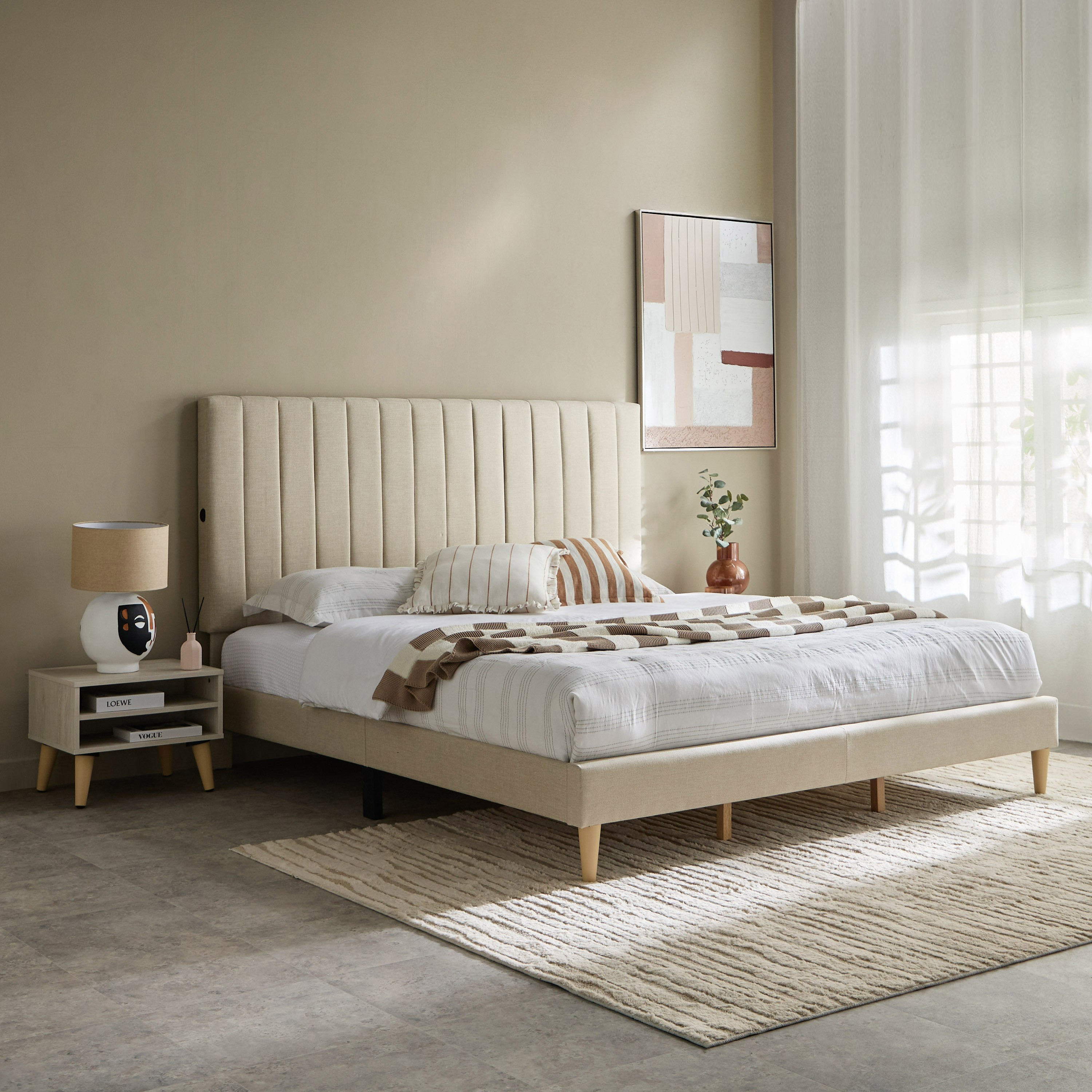 طقم غرفة نوم كوين ذكية منجدة 3 قطع - بليز من موڤو - 160x200 سم-hbxfurniture-bedsandbedsets-bedroomsets-queen-image-10