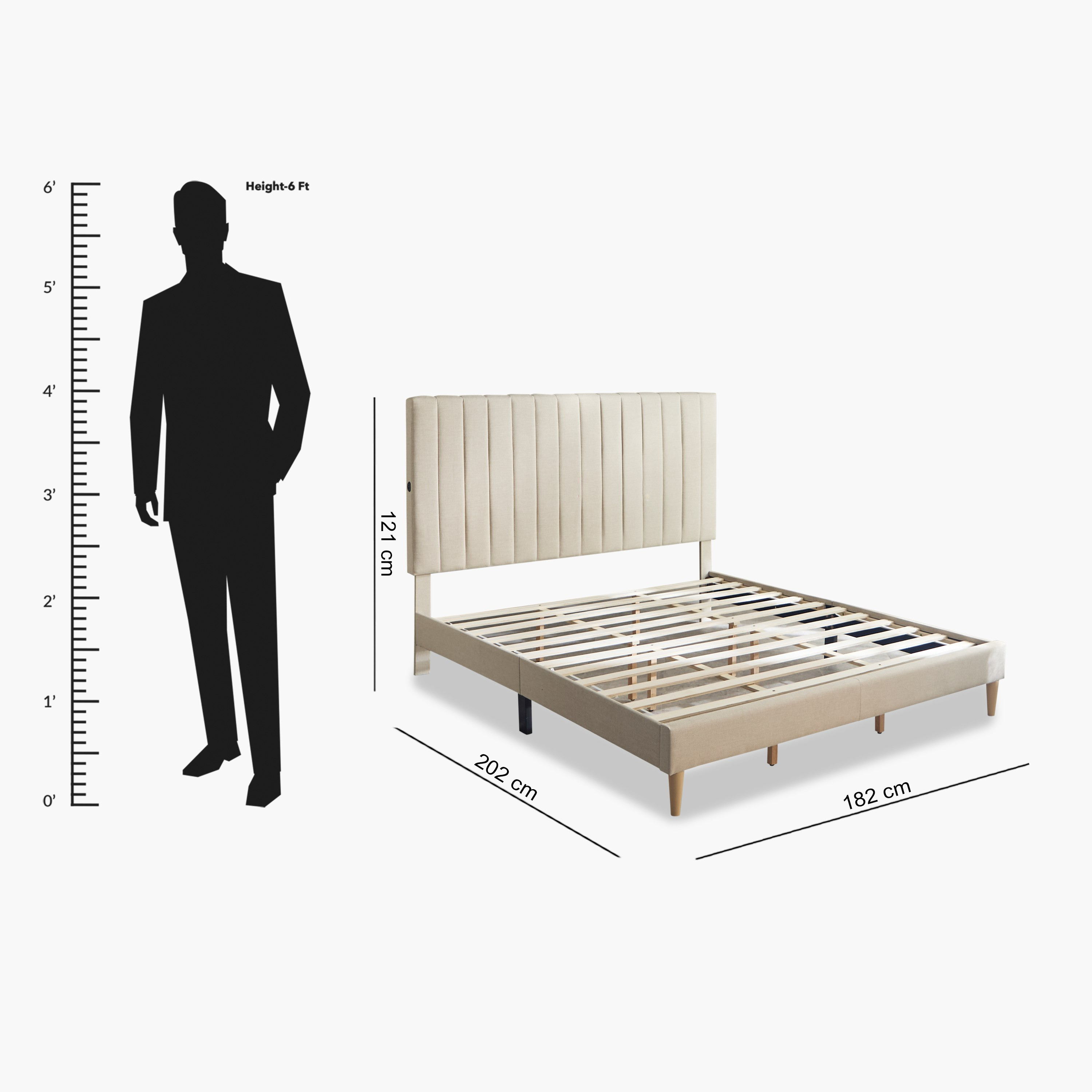 طقم غرفة نوم كينج ذكية منجدة 3 قطع - بليز من موڤو  - 180x200 سم-hbxbedroom-bedsandbedsets-bedroomsets-king-image-13