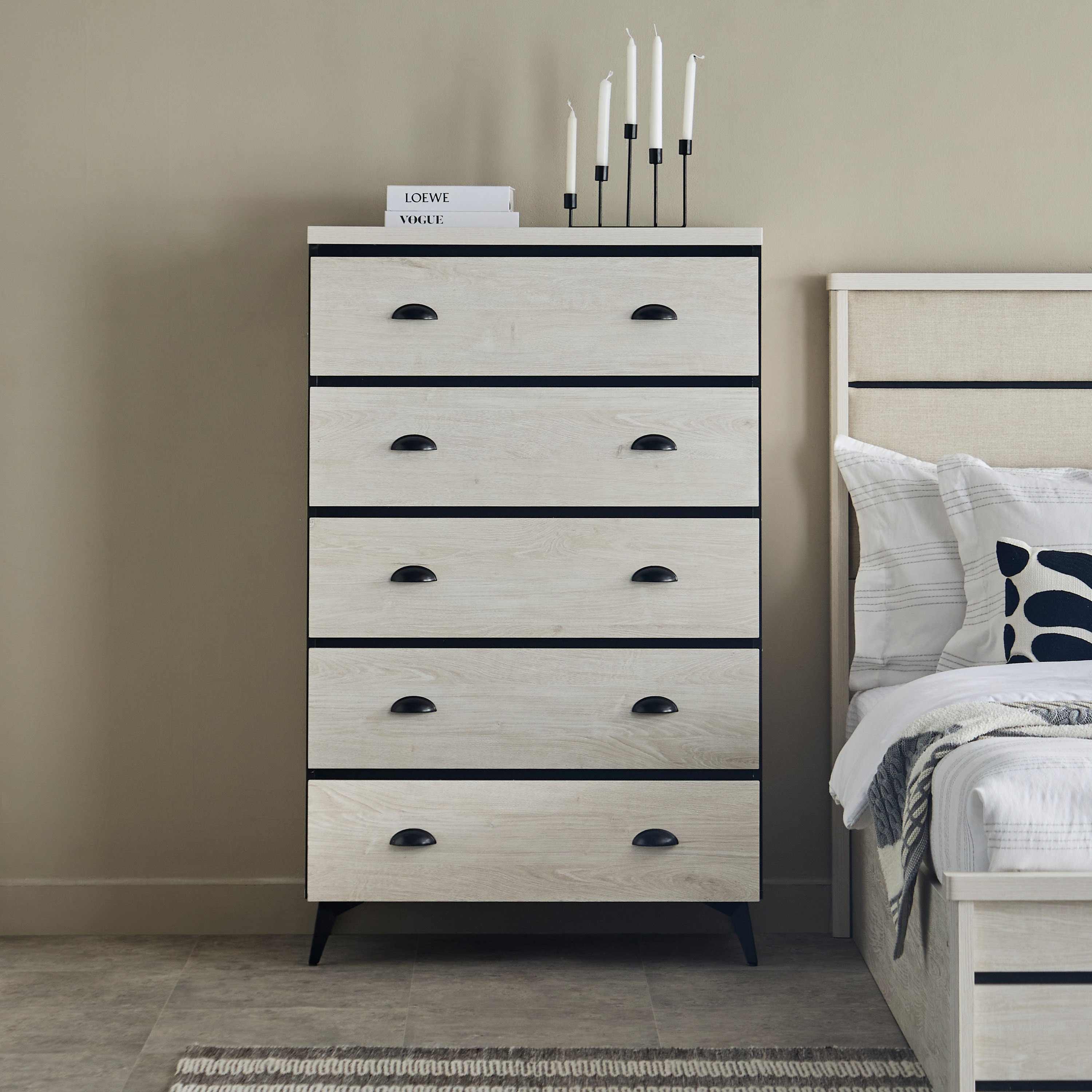 Movo Granby Chest of 5-Drawers-hbxfurniture-dressersandchests-chestofdrawers-image-2