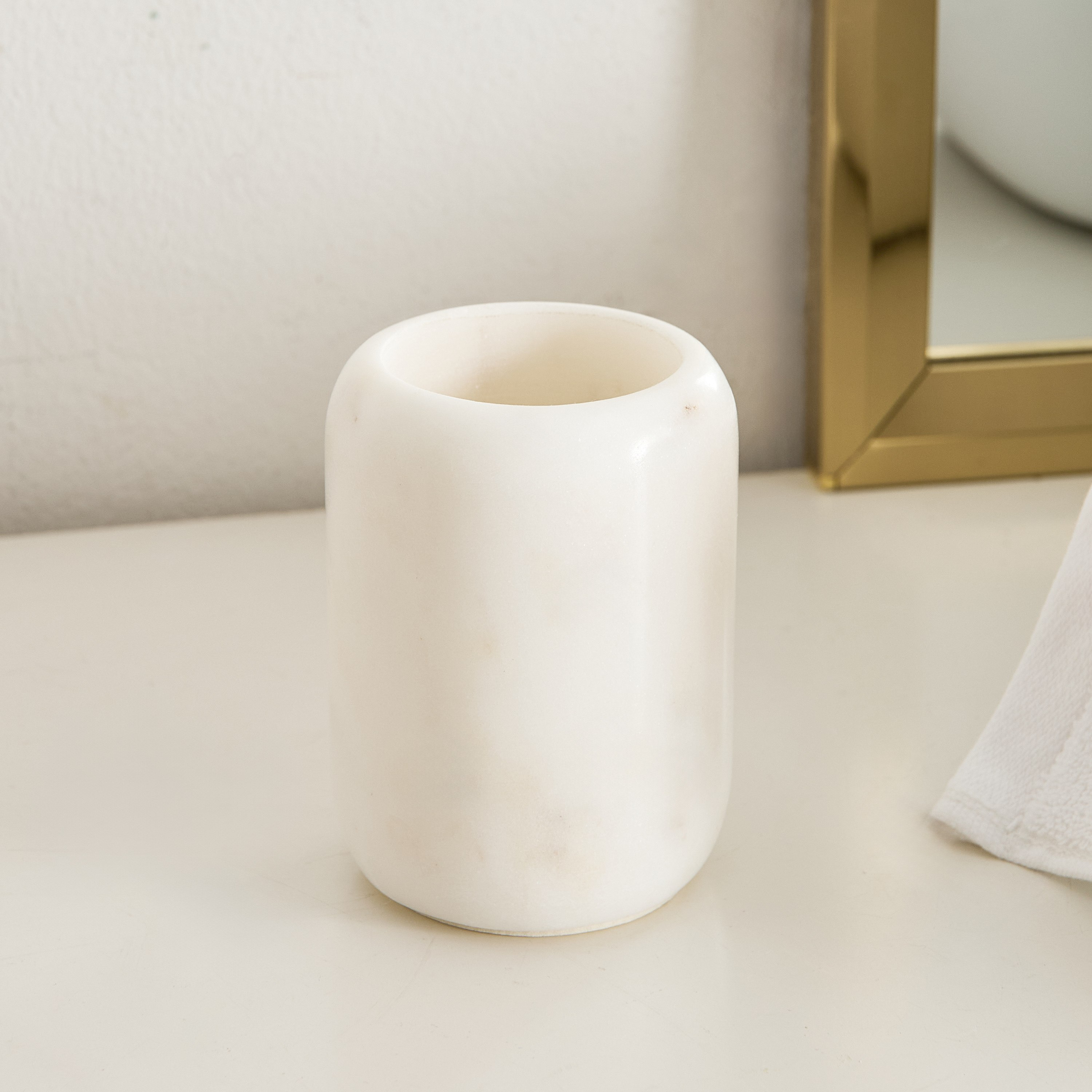 حامل فرشاة أسنان رخام من رويال- 7.5×7.5×10 سم-hbxdecorandfurnishings-bathroomaccessories-bathroomsets-image-2