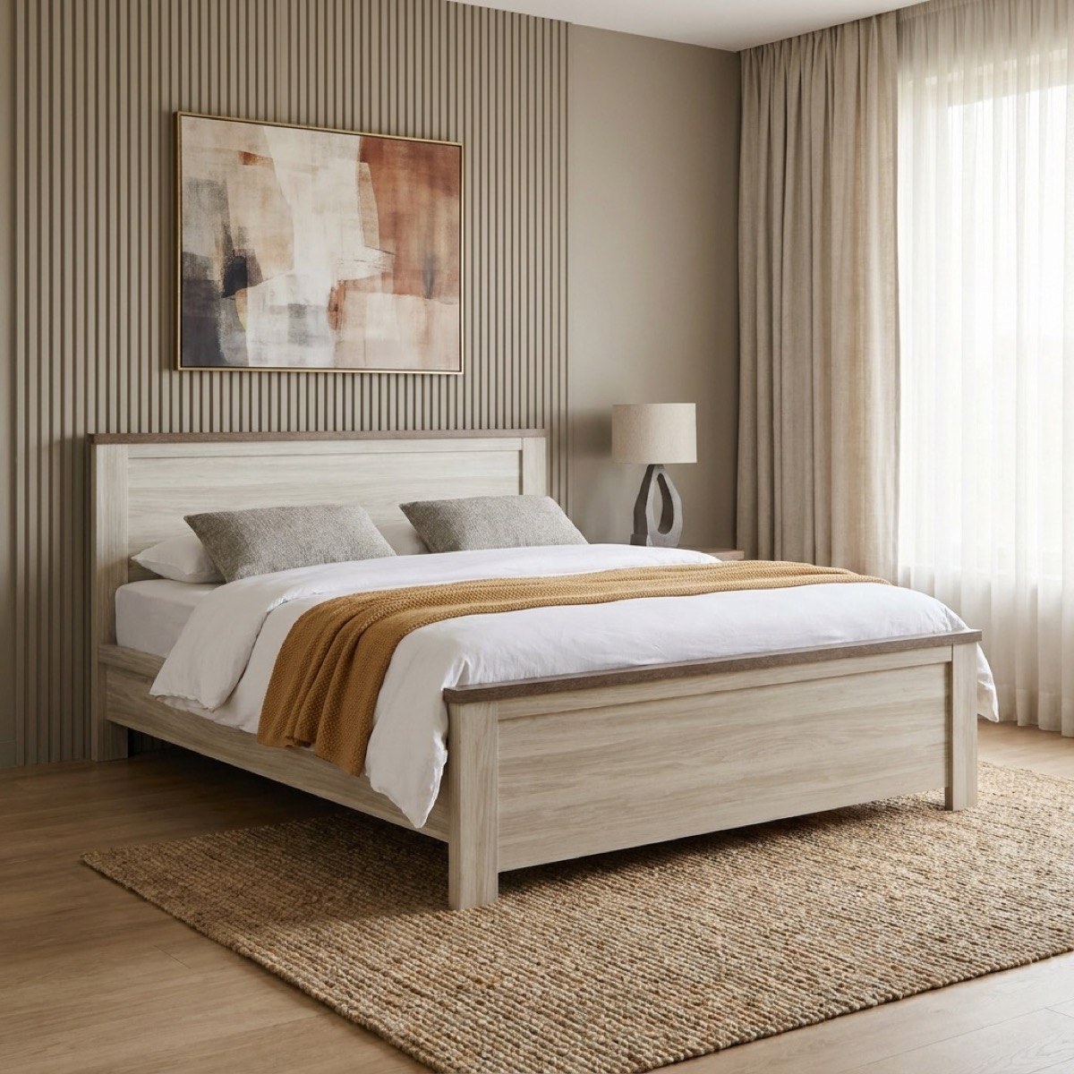 Angelic Queen Bed - 140x200 cm-hbxbedroom-bedsandbedsets-beds-queen-image-1