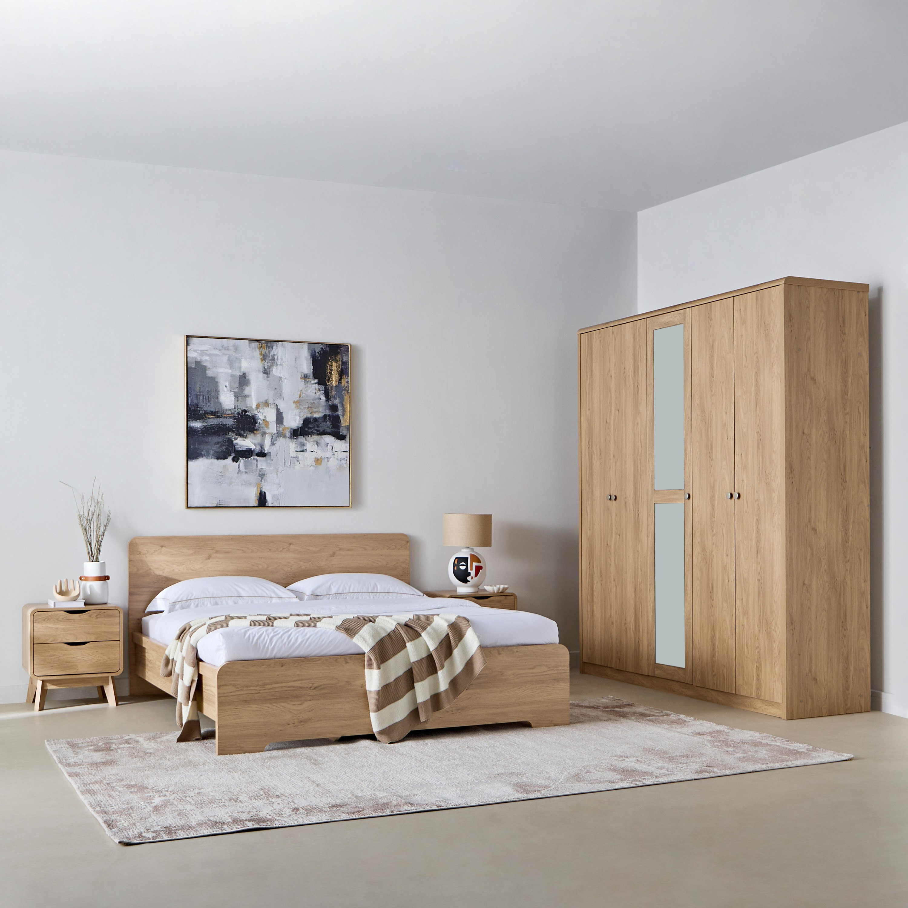 Nordica Queen Bed - 160x200 cm-hbxbedroom-bedsandbedsets-beds-queen-image-7