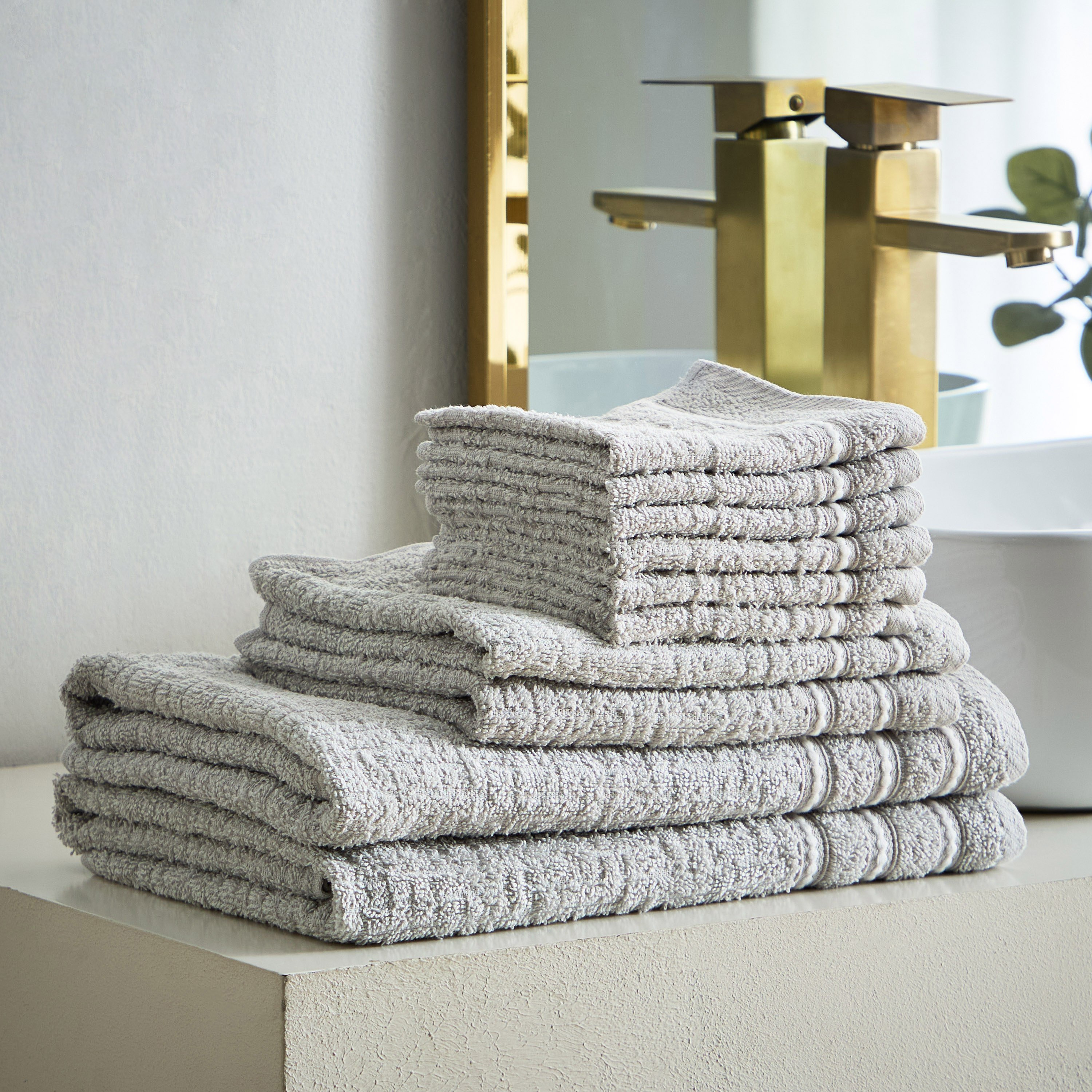 طقم منشفة قطن 10 قطع بارزة الملمس من أتلانتا-hbxbathroom-bathroomtextiles-image-1