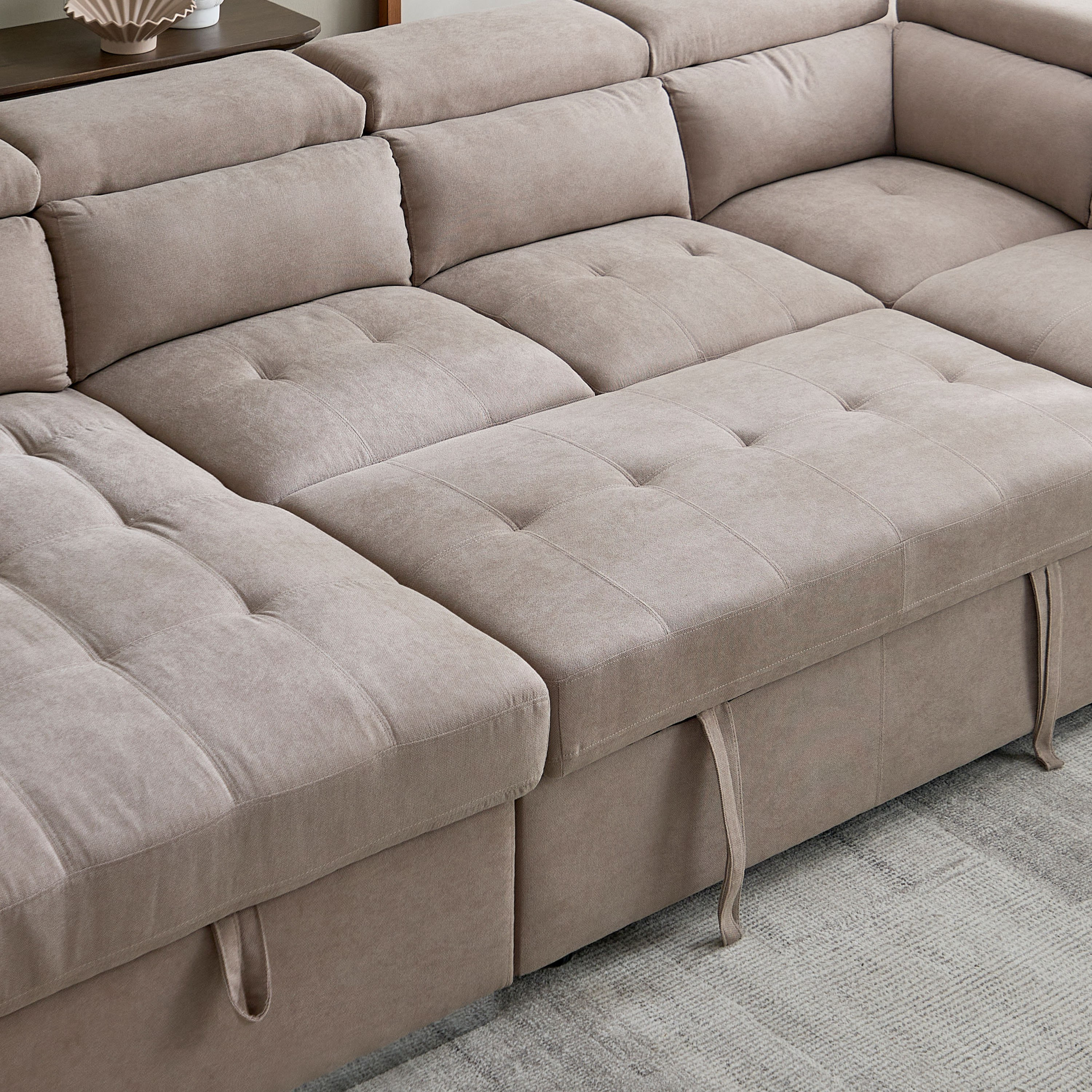 كنبة سرير ركنية يسار 5 مقاعد قماش مع مسند رأس قابل للتعديل ومقعد عثماني من مافيس-hbxfurniture-livingroom-sofabeds-image-12