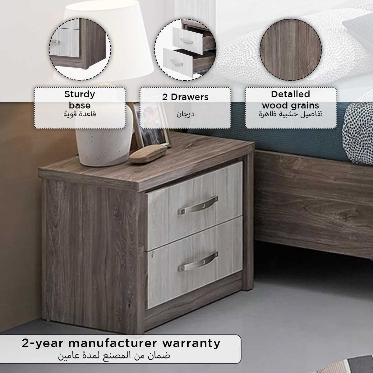 Movo Enrico 5-Piece King Bedroom Set - 180x200 cm-hbxbedroom-bedsandbedsets-bedroomsets-king-image-18