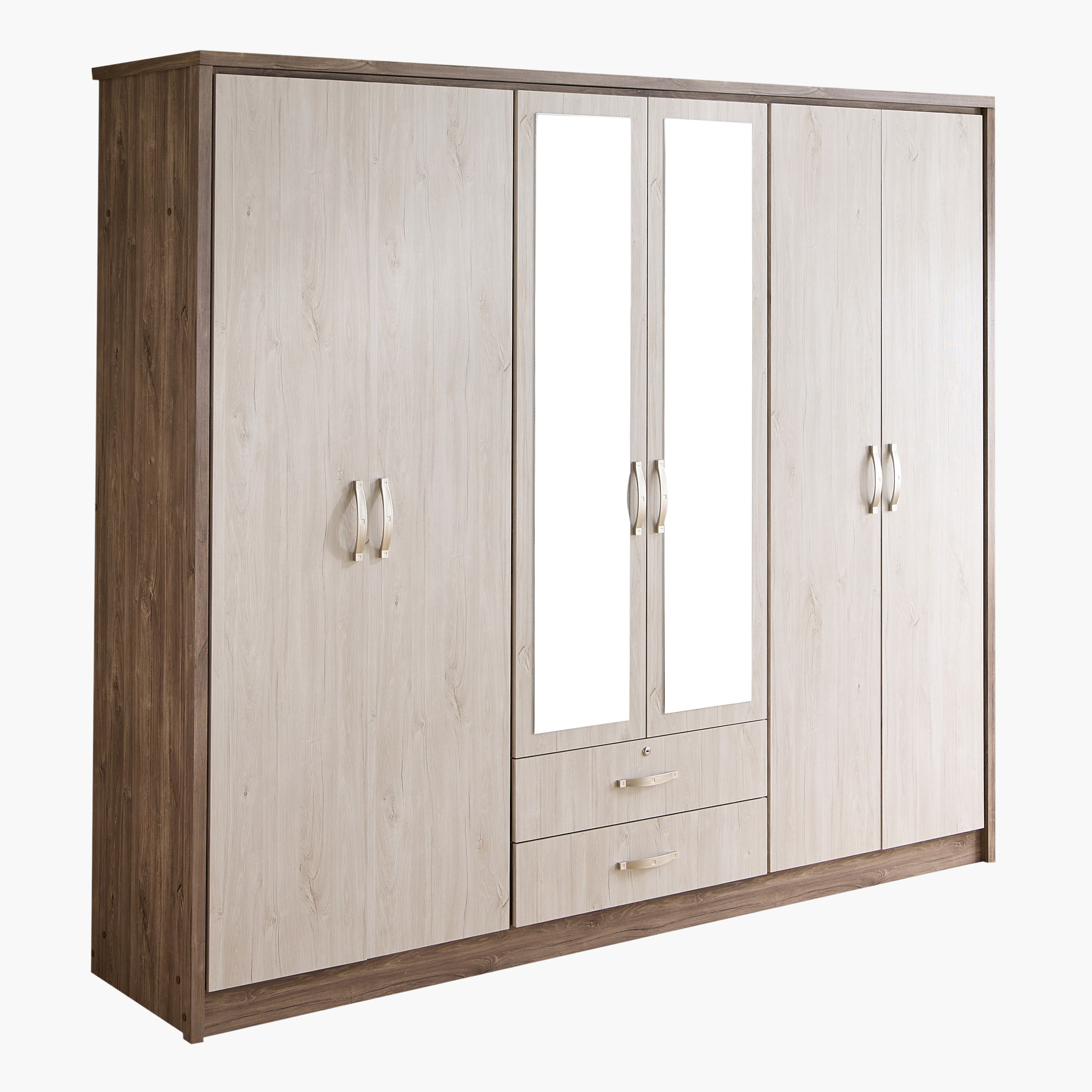 خزانة ملابس 6 أبواب مع أدراج و2 مرآة - إنريكو من موڤو -hbxfurniture-wardrobes-image-11