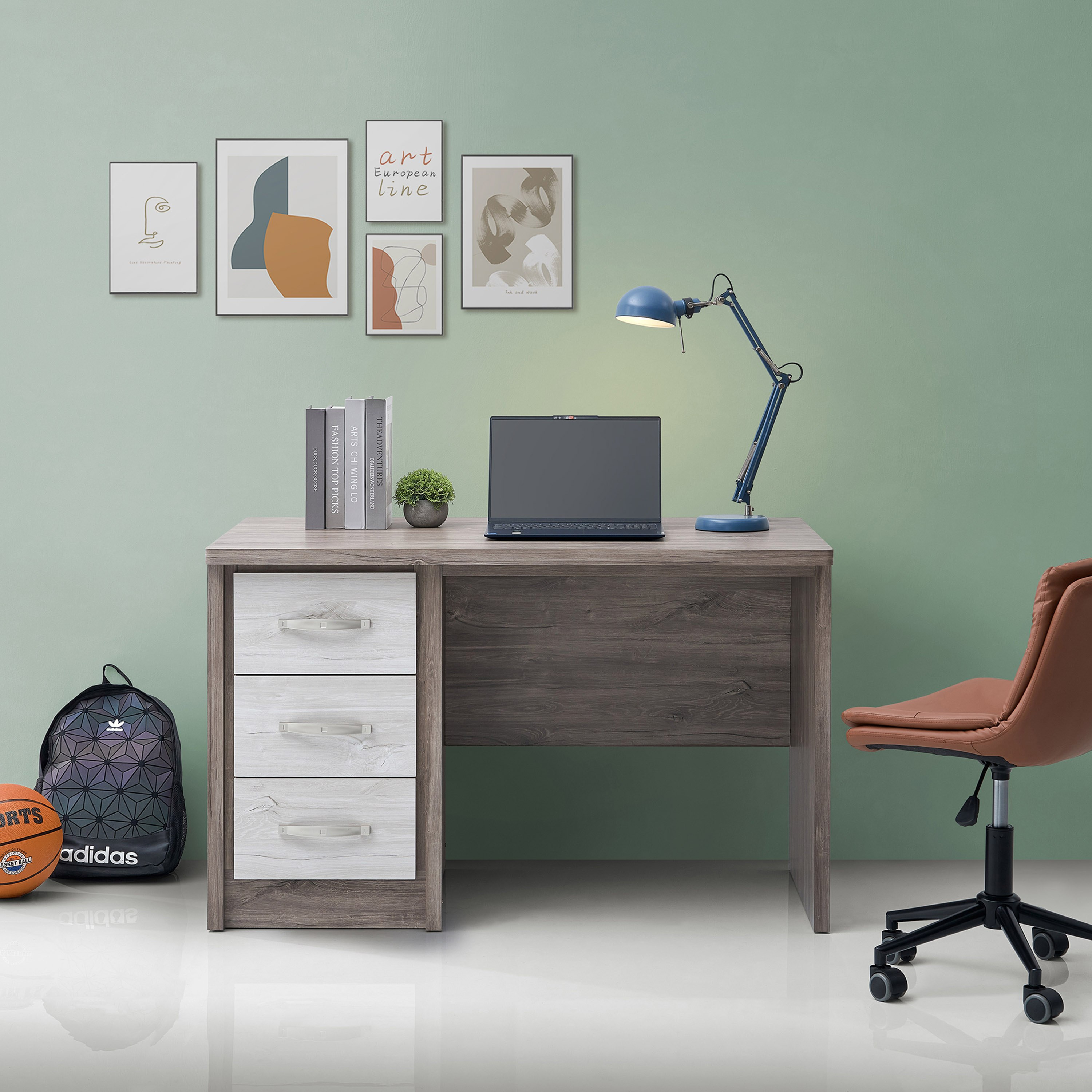 مكتب دراسة بـ3 أدراج من إنريكو-hbxfurniture-office-desks-image-1