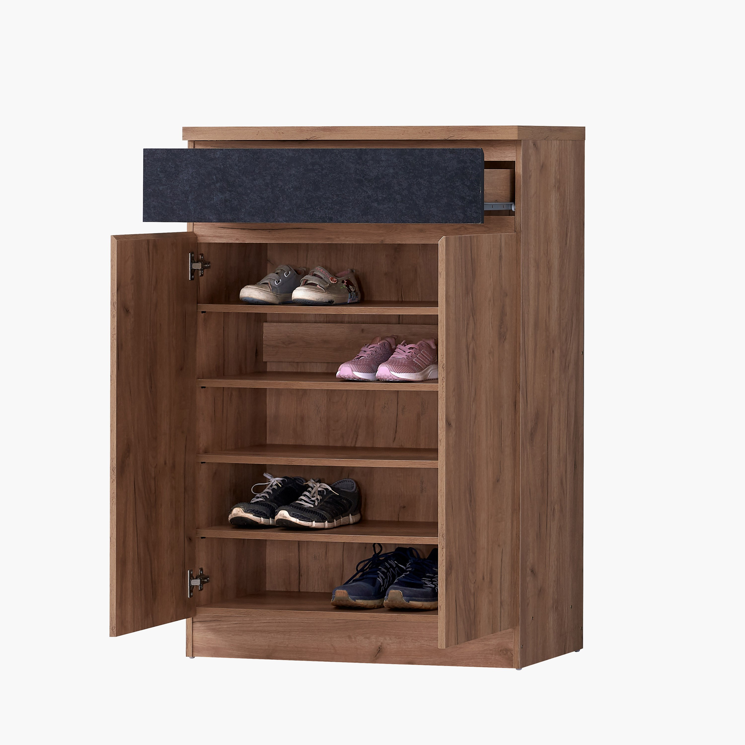 خزانة أحذية لـ18 زوجًا ببابين ودرج من أطلس-hbxbedroom-shoecabinetsandracks-image-3