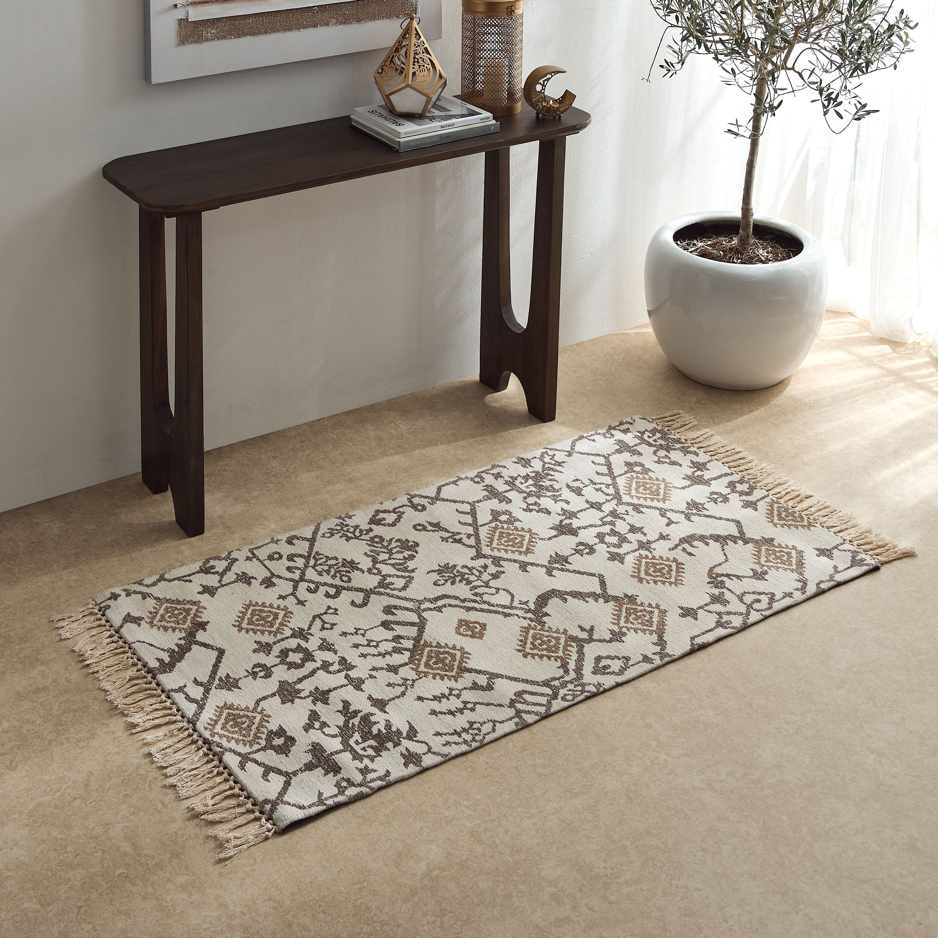 سجادة صوف جاكار من وارم أوسيس - 80x150 سم-hbxdecorandfurnishings-floorcoverings-rugs-image-1