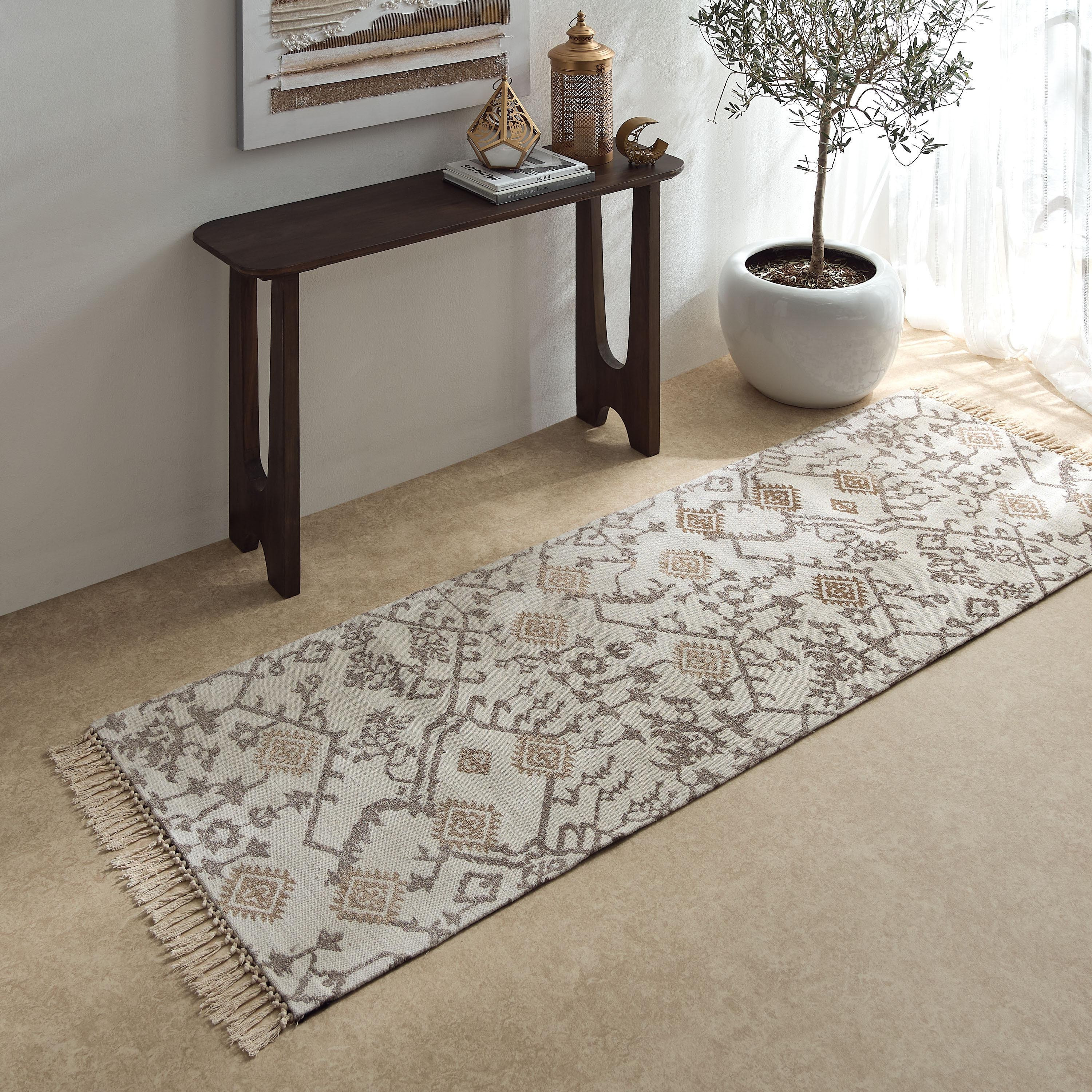 سجادة صوف جاكار من وارم أوسيس - 80x230 سم-hbxdecorandfurnishings-floorcoverings-rugs-image-1