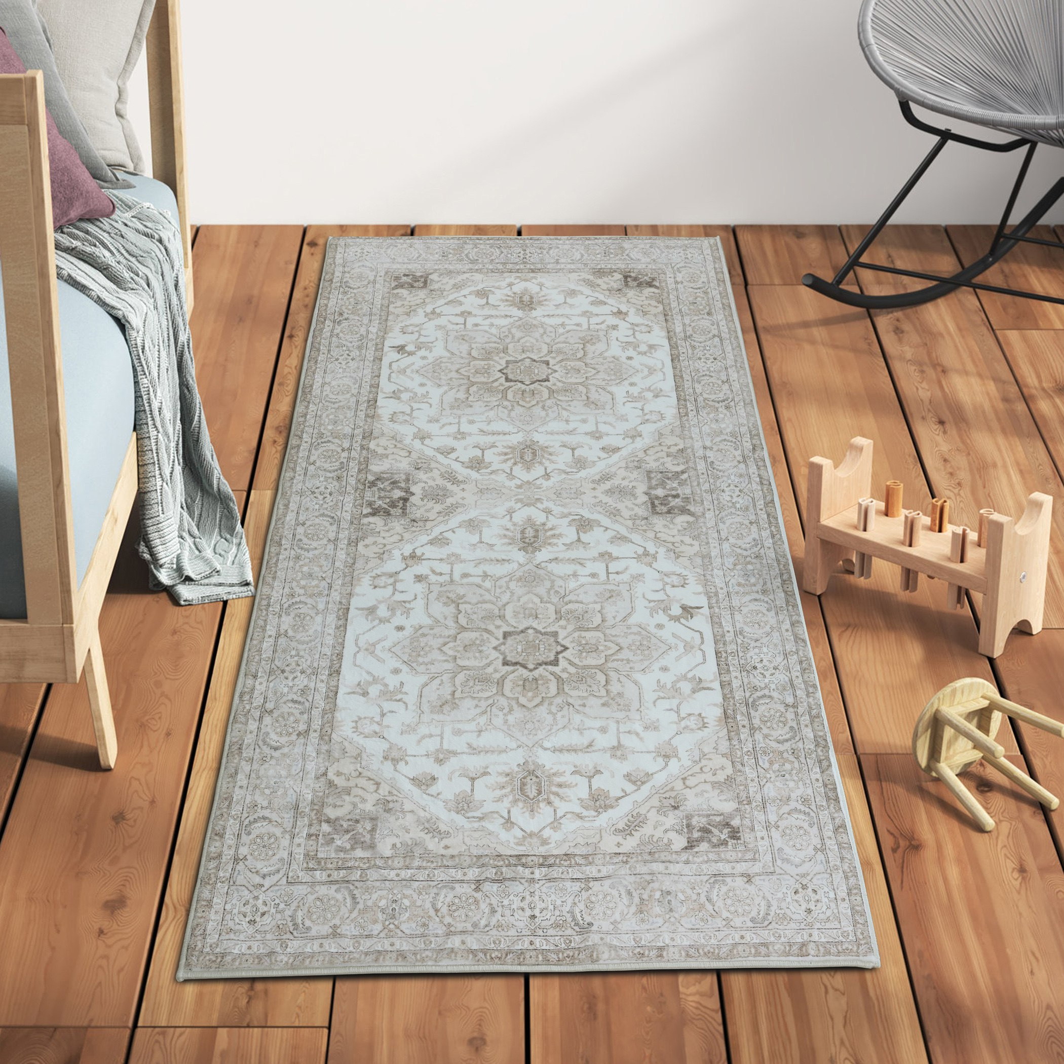 Miraj Farito Velvet Rug - 80x150 cm-hbxdecorandfurnishings-floorcoverings-rugs-image-1