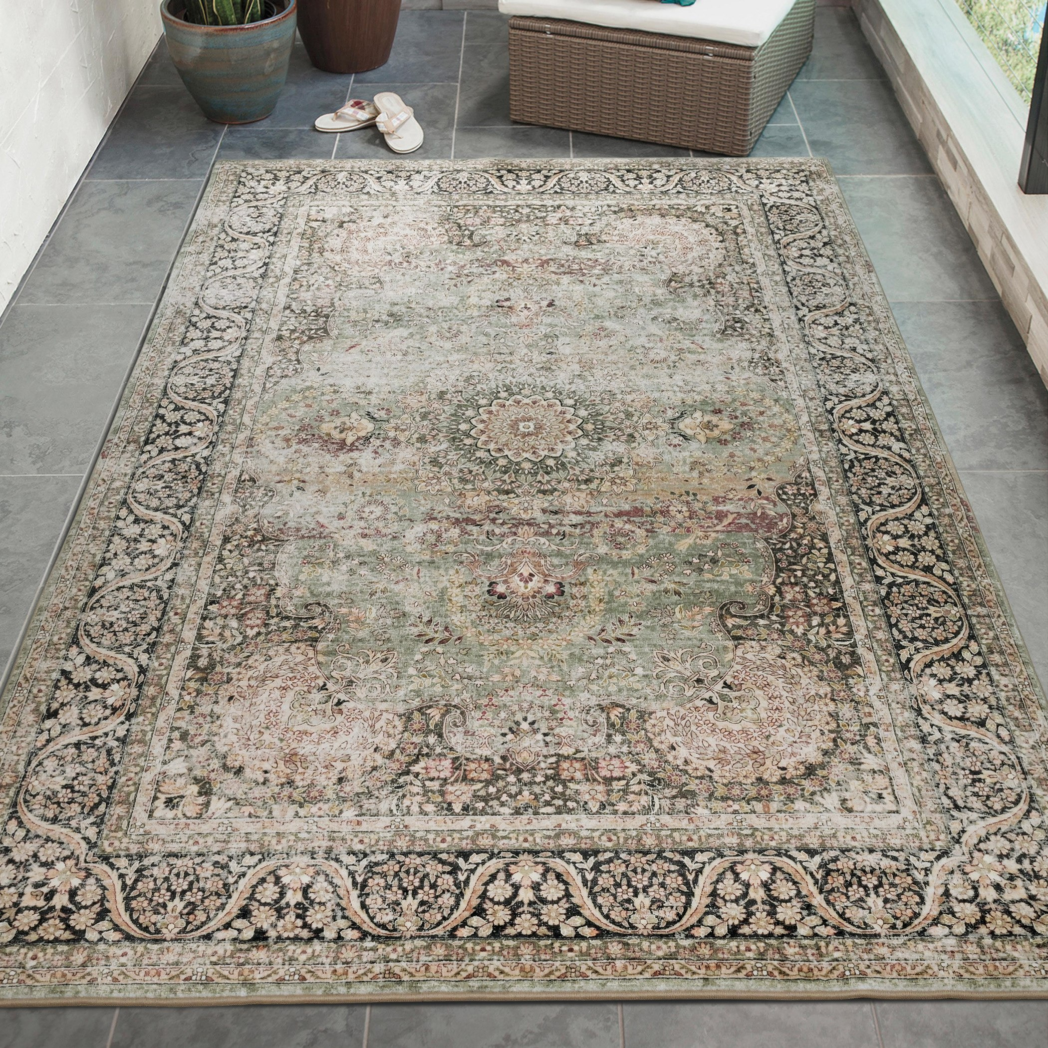 Miraj Rayli Velvet Rug - 160x230 cm-hbxdecorandfurnishings-floorcoverings-rugs-image-1