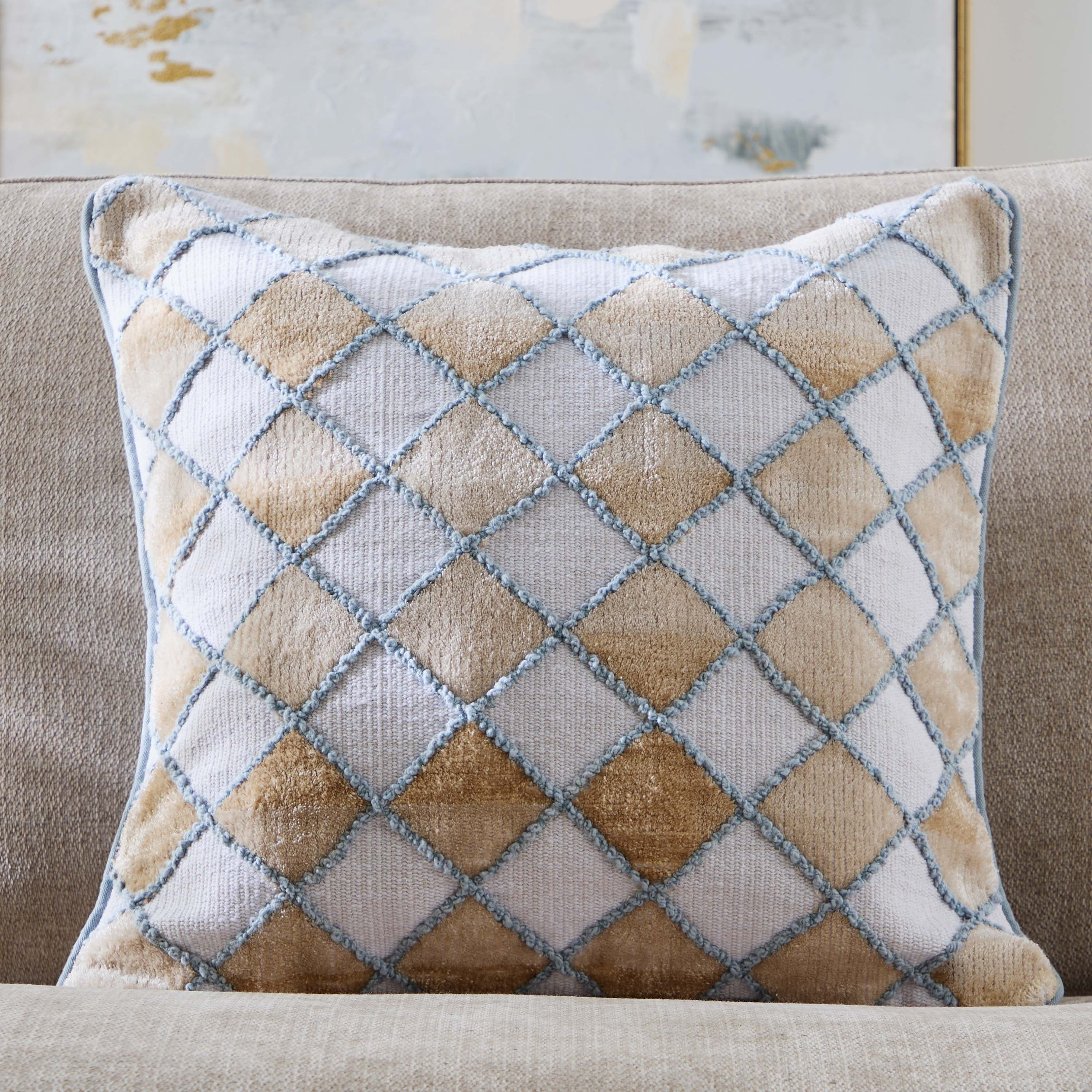 وسادة جاكار محشوة فاريا دايموند من وارم أوسيس - 50x50 سم-hbxlivingroom-furnishings-cushionsandcovers-filledcushions-image-1