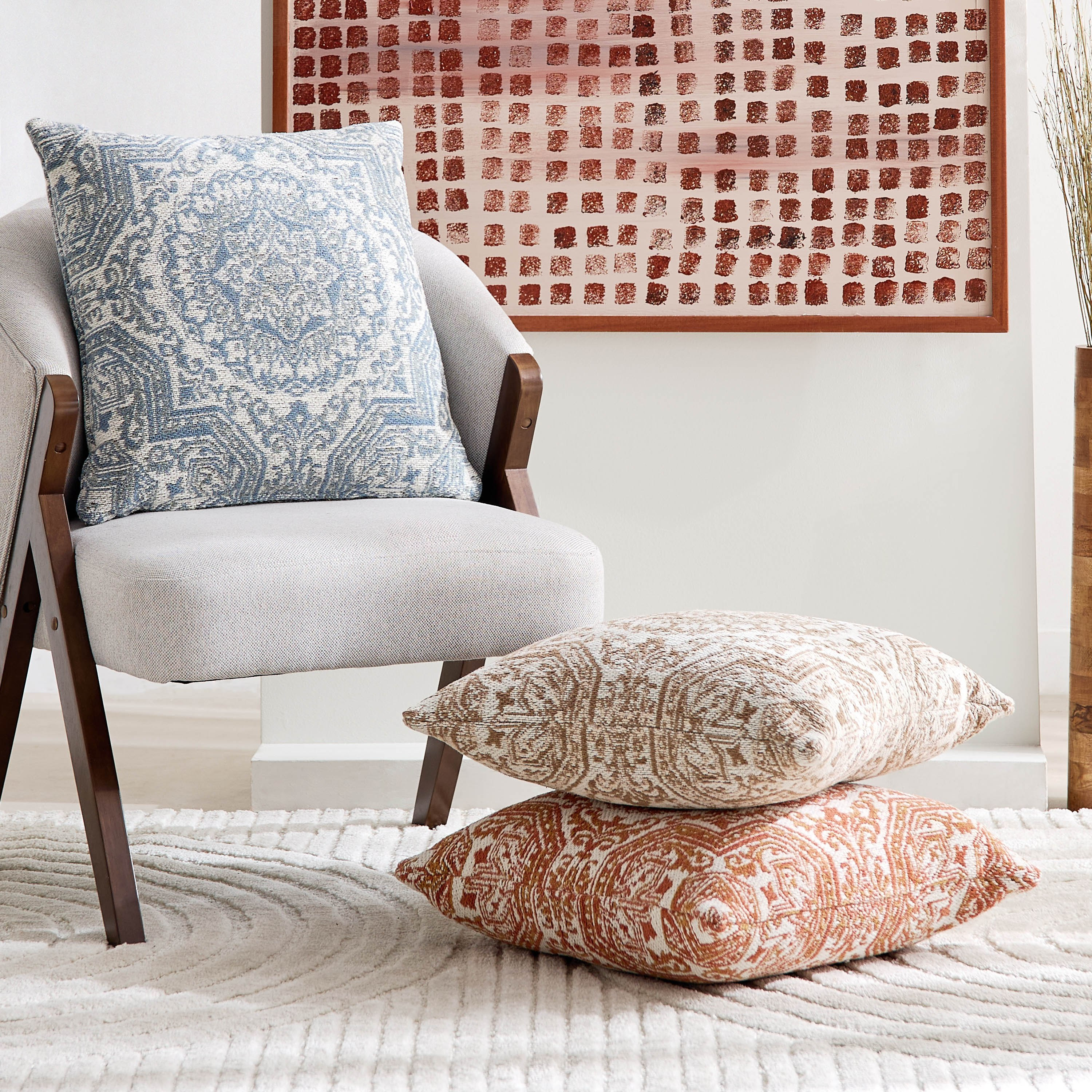 Tanis Chenille Filled Cushion - 50x50 cm-hbxlivingroom-furnishings-cushionsandcovers-filledcushions-image-4