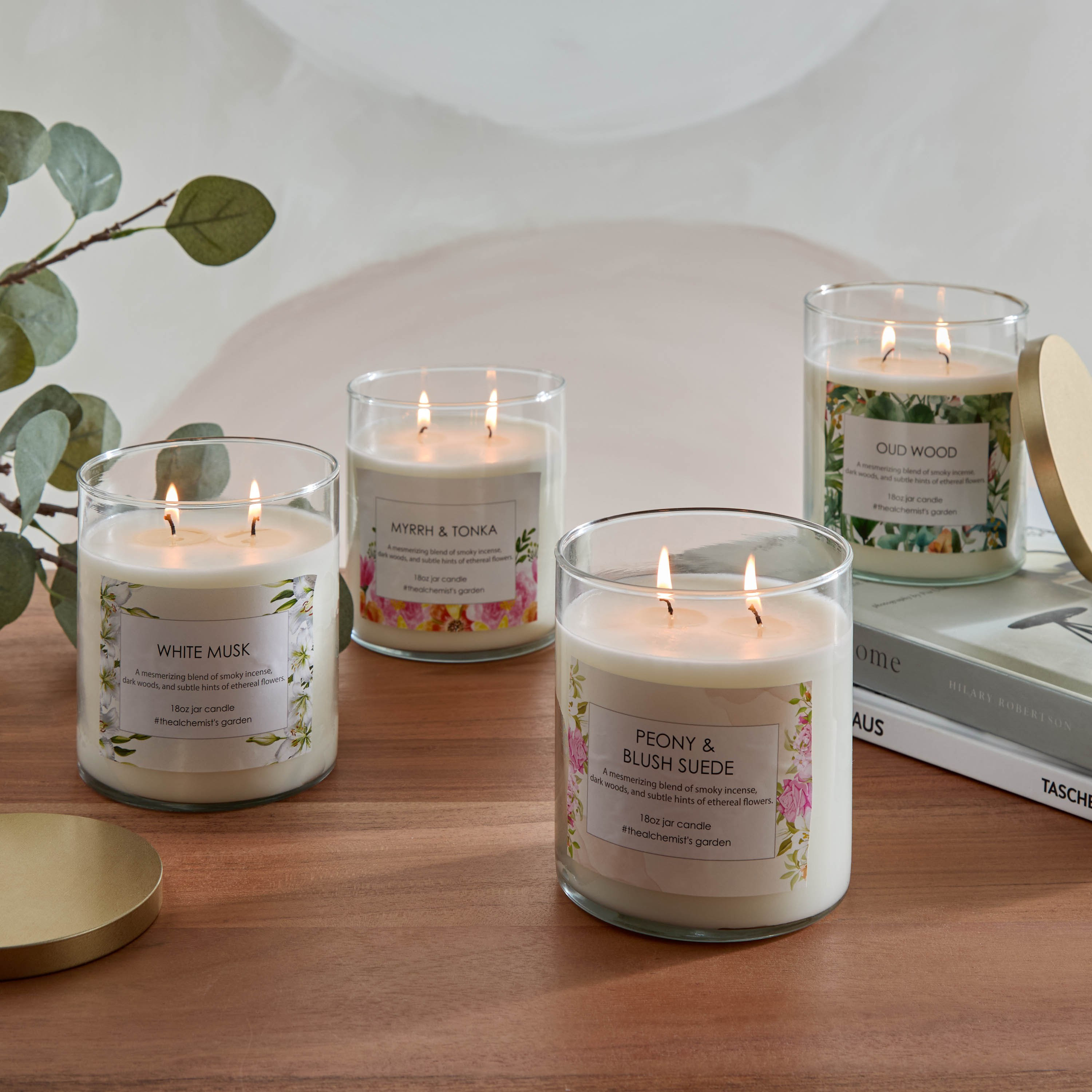 Aure White Musk Blown Jar Candle with Metal Lid - 510 gm-PROMO_HB_AE_B1G1_250925-image-4